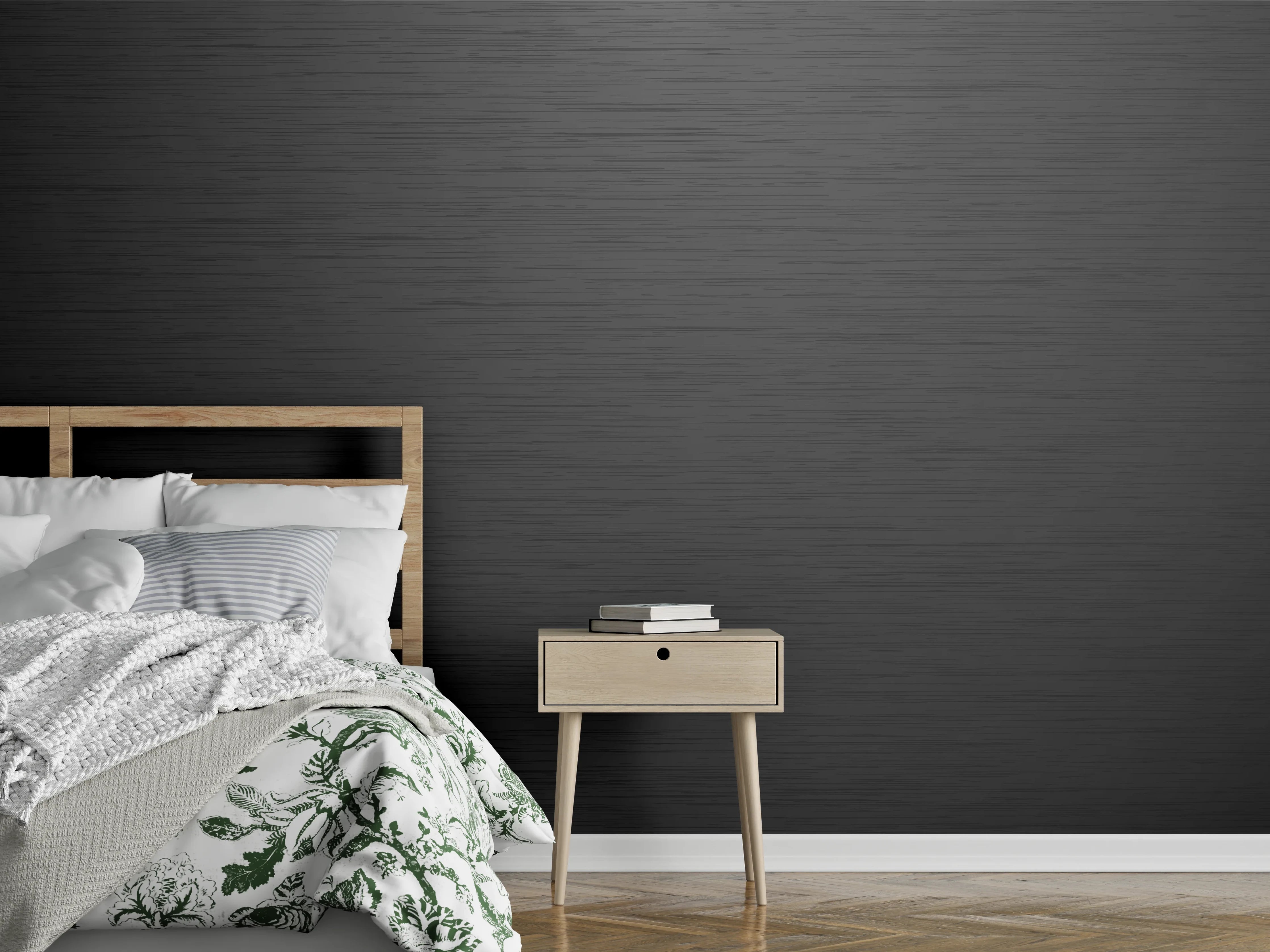 Wandverkleidung Schlafzimmer - Elegante Graue Textur