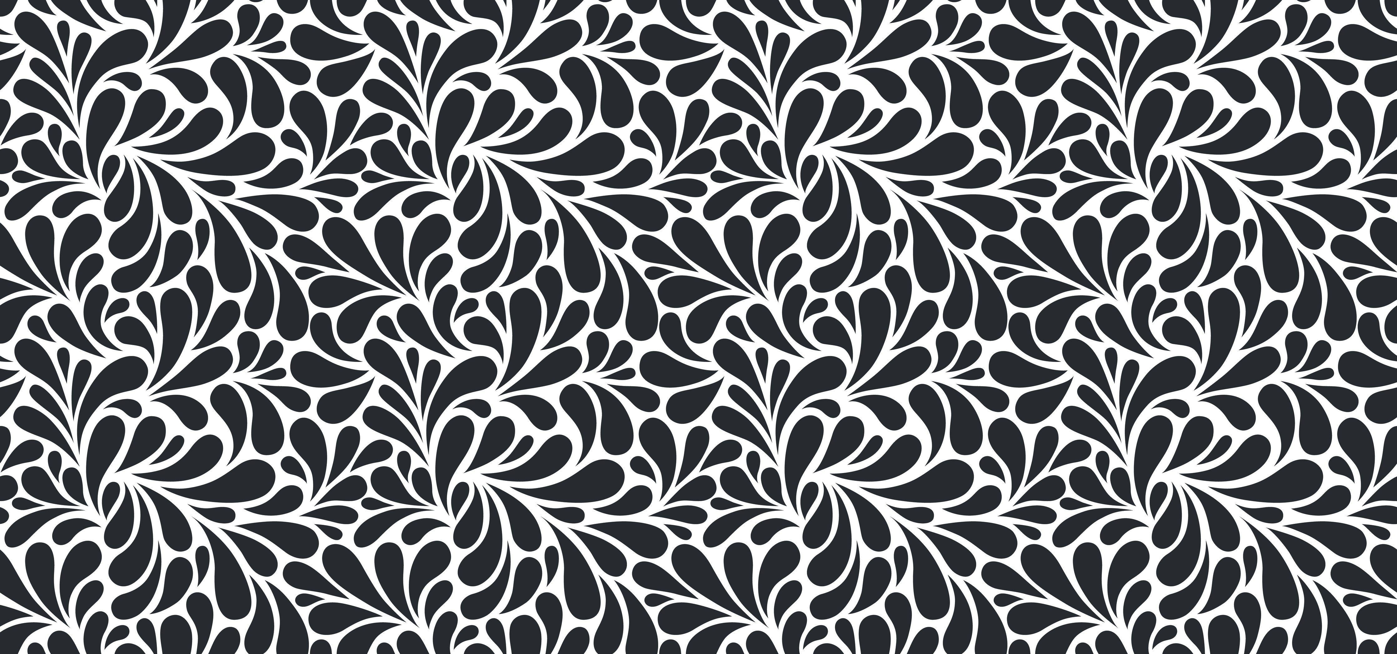 Wandverkleidung Schlafzimmer-Elegantes Schwarzes Und Weißes Muster