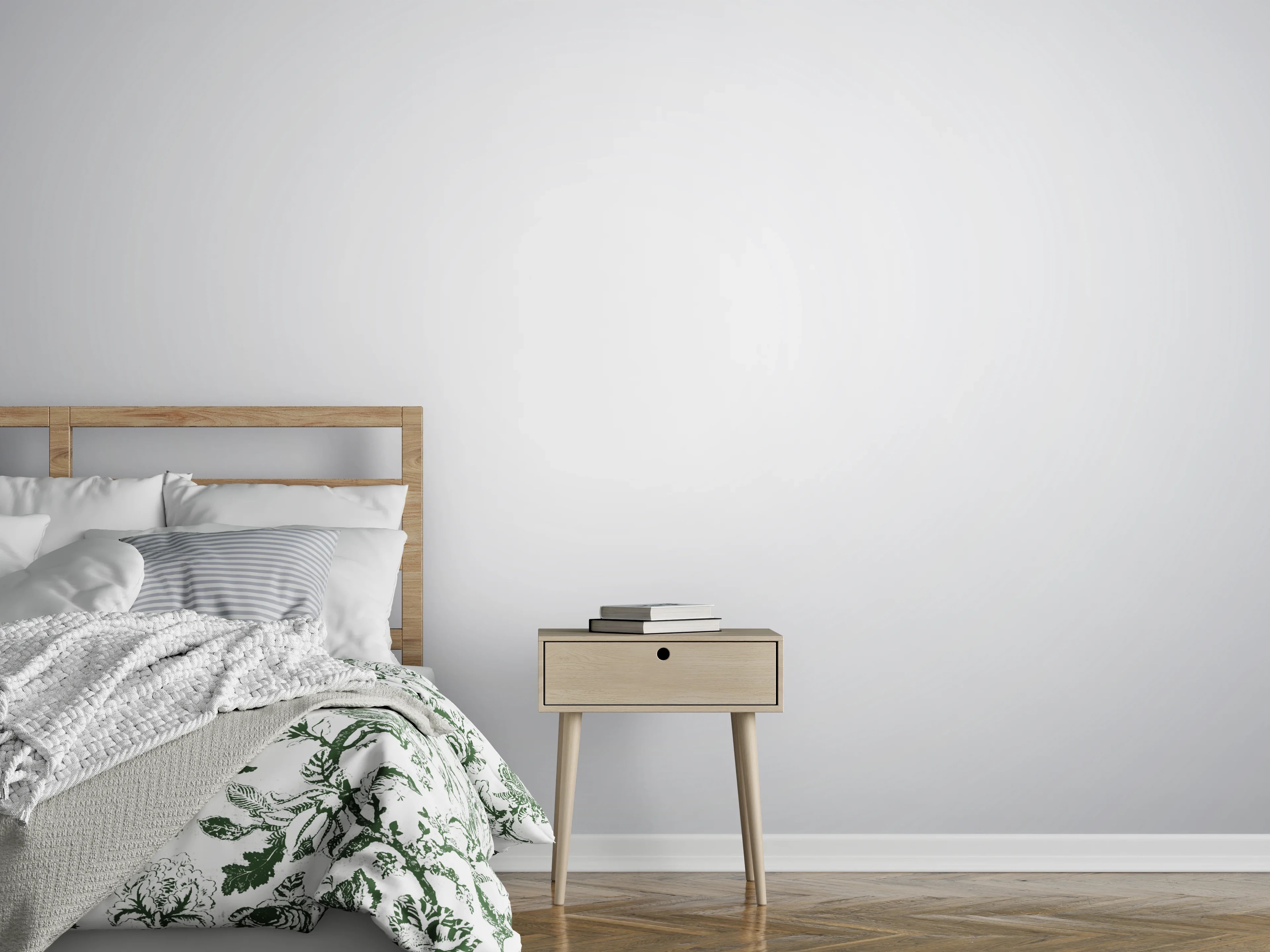 Wandverkleidung Schlafzimmer - Elegantes, neutrales Graugrau für moderne Gestaltung