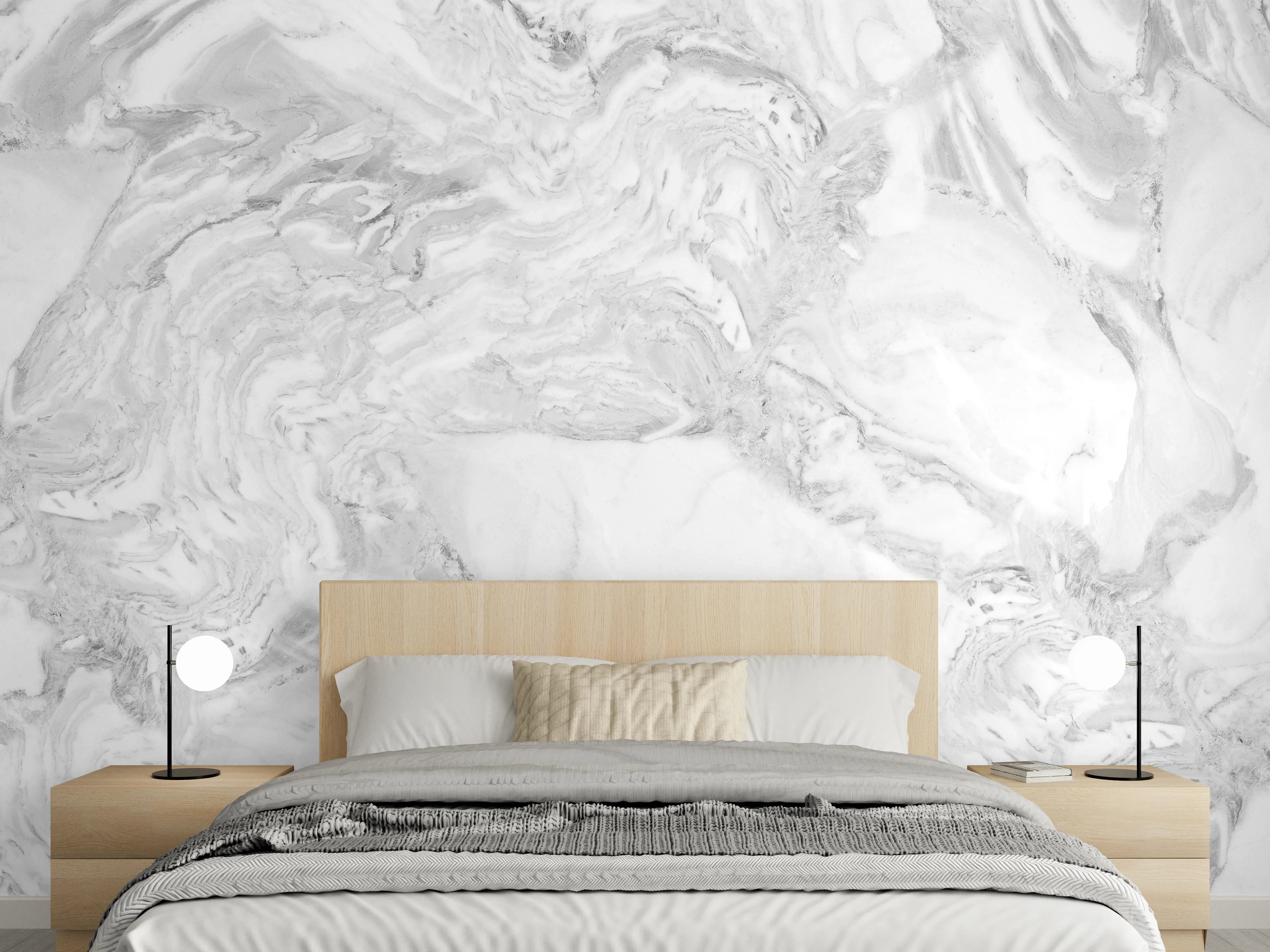 Wandverkleidung Schlafzimmer - Elfenbein italienischer Marmor