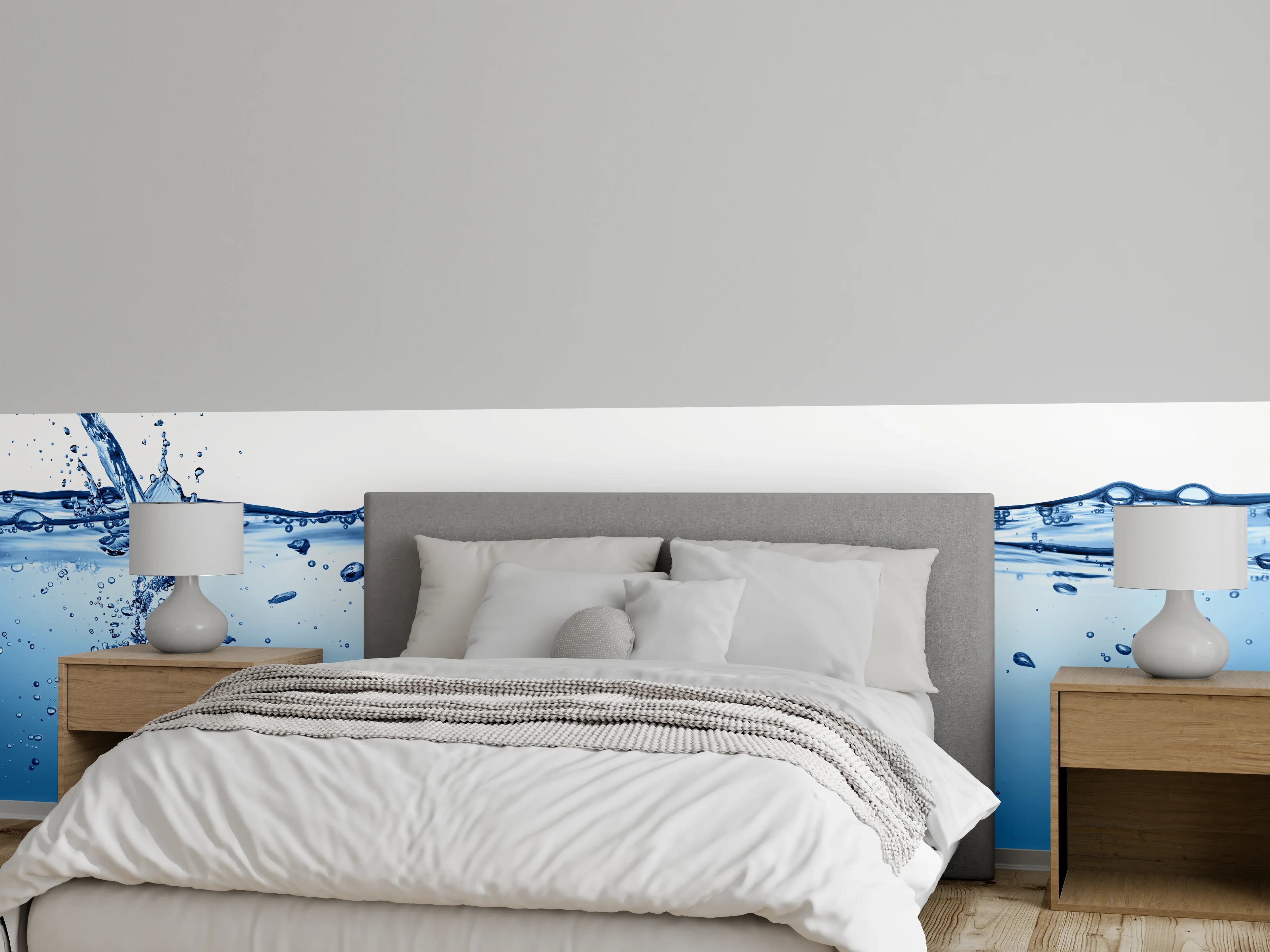 Wandverkleidung Schlafzimmer - Energie des Wassers