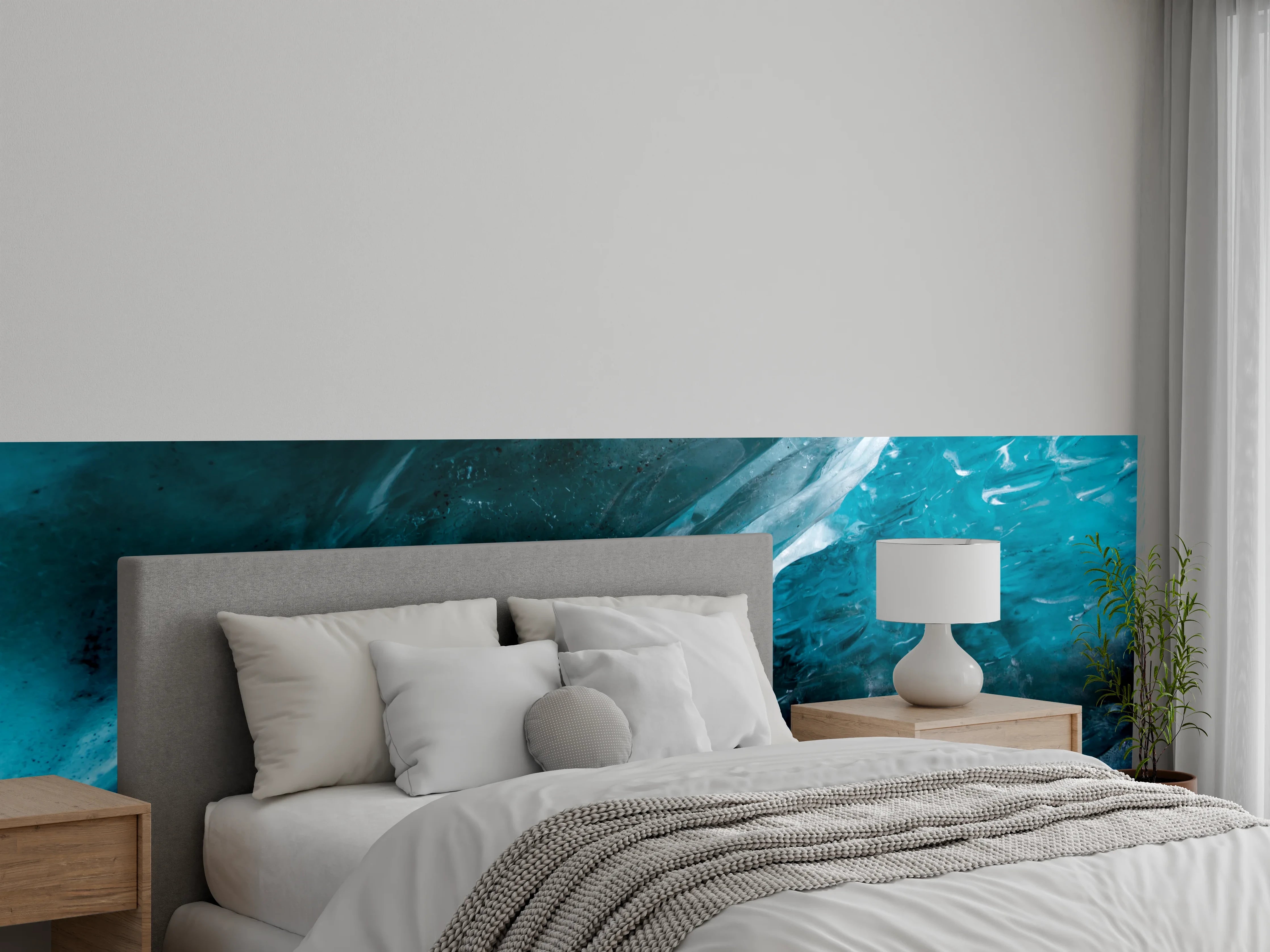 Wandverkleidung Schlafzimmer - Faszinierende Eislandschaft Wanddeko modern