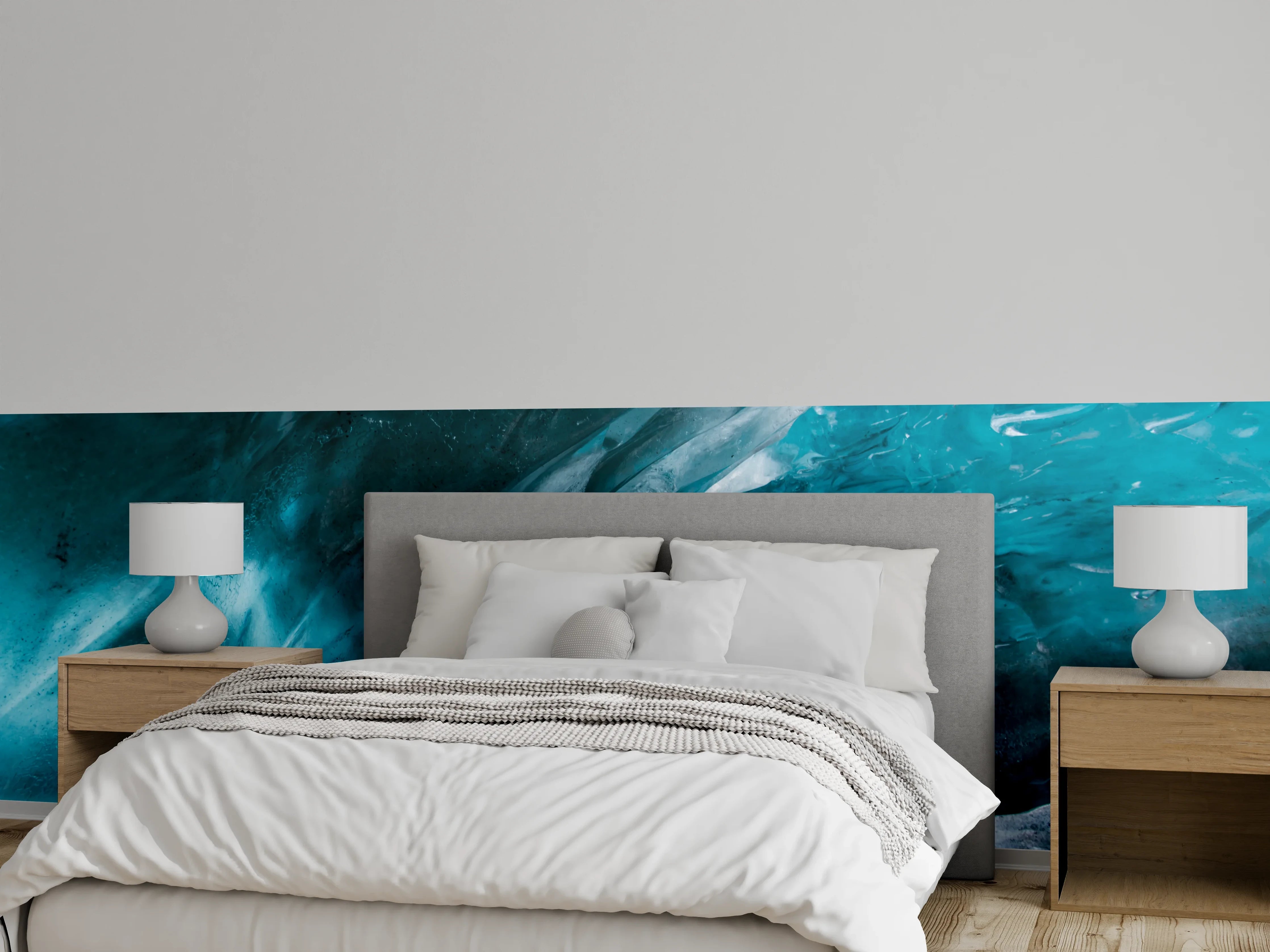 Wandverkleidung Schlafzimmer - Faszinierende Eislandschaft Wanddeko modern