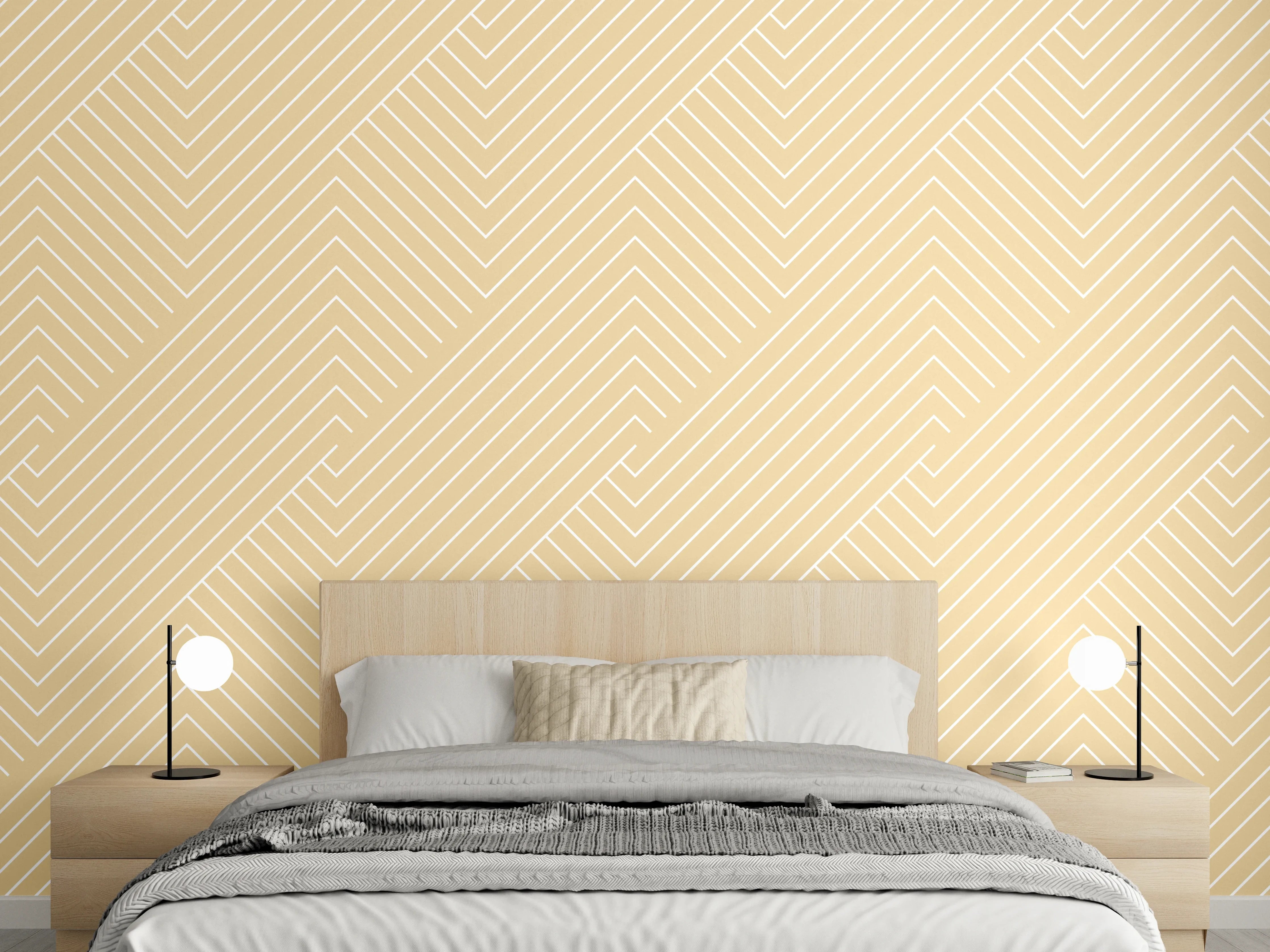 Wandverkleidung Schlafzimmer - Fein strukturierte beige Oberfläche