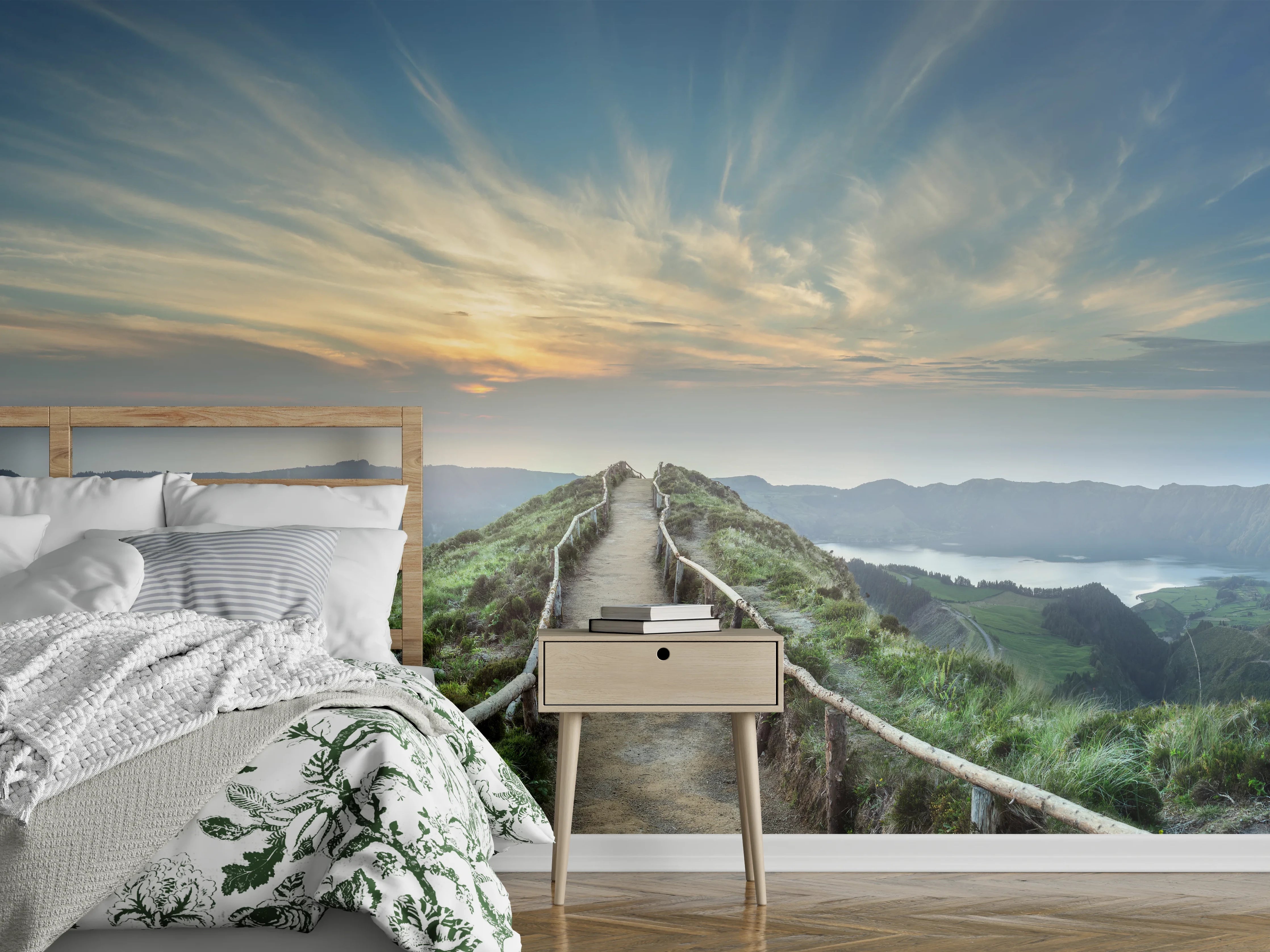 Wandverkleidung Schlafzimmer - Fesselnde  Berglandschaft - Ponta Delgada