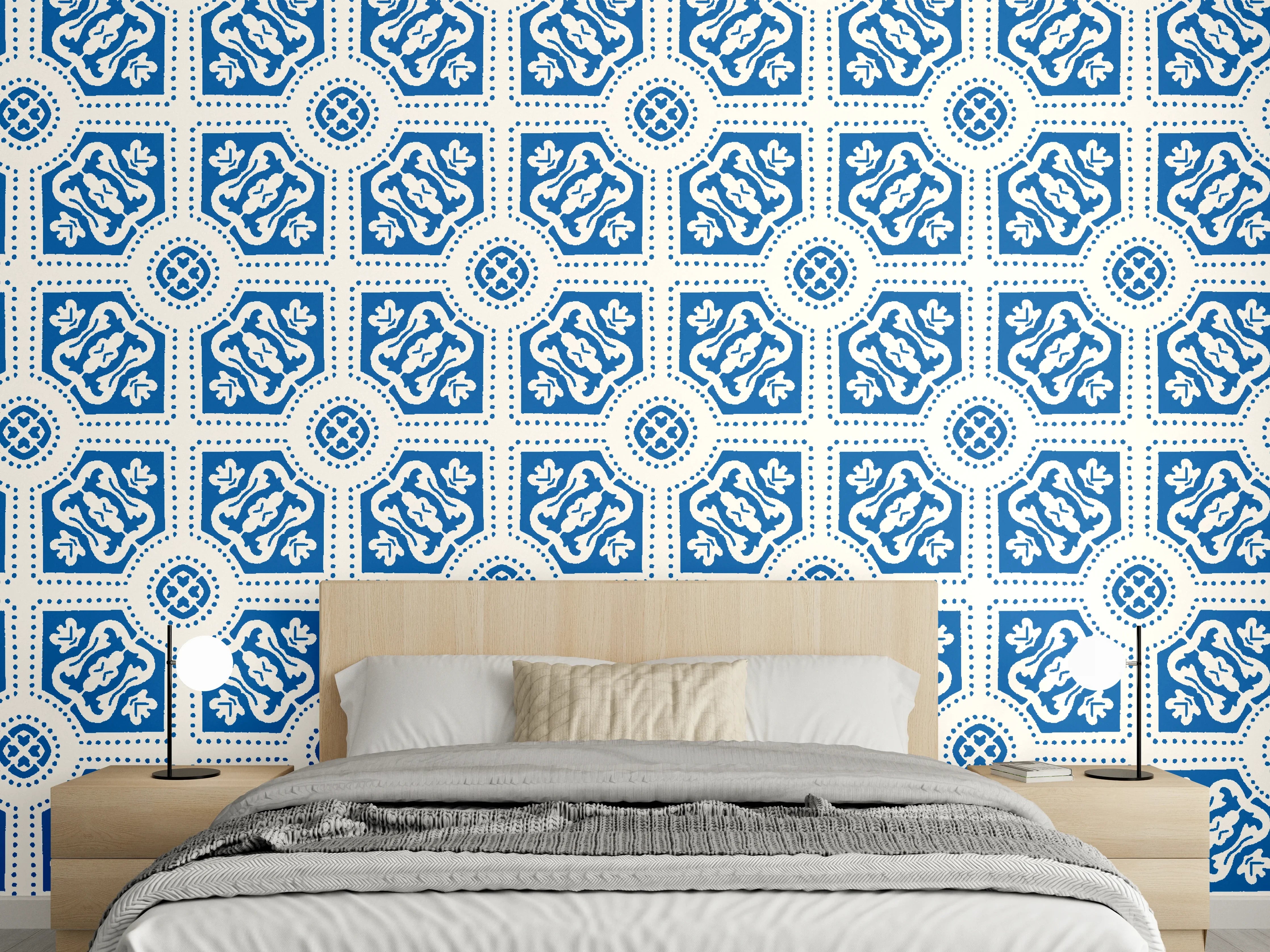 Wandverkleidung Schlafzimmer - Fliesenkunst Portugals