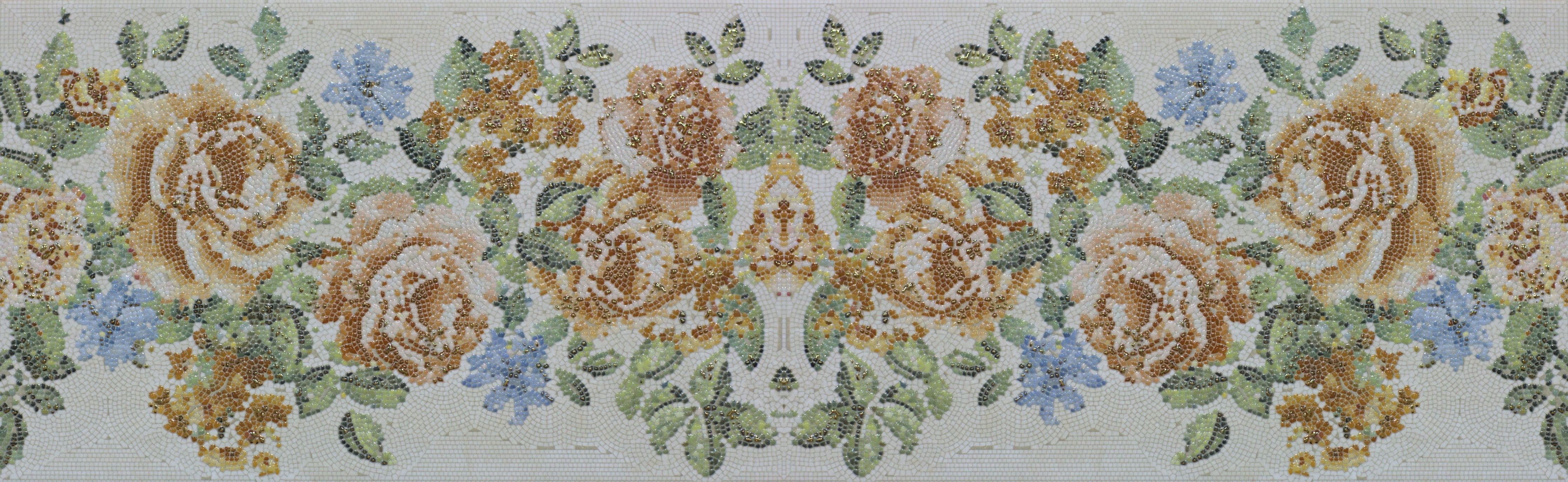Wandverkleidung Schlafzimmer-Florales Muster Design Textur