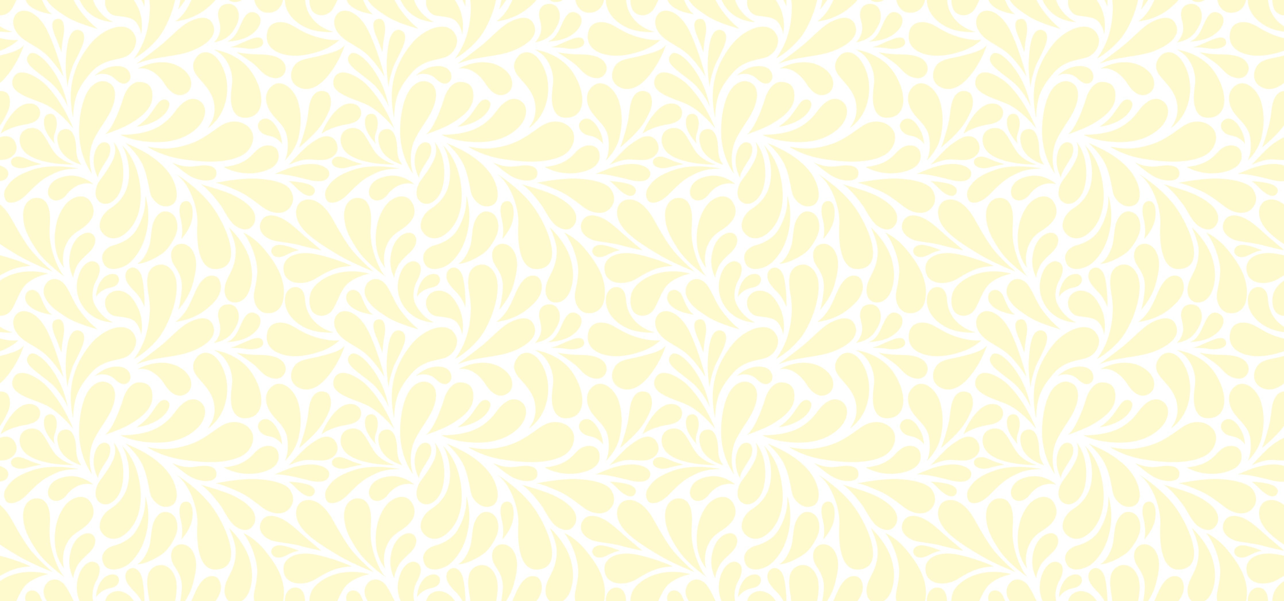 Wandverkleidung Schlafzimmer-Florales Muster in sanftem Pastellgelb