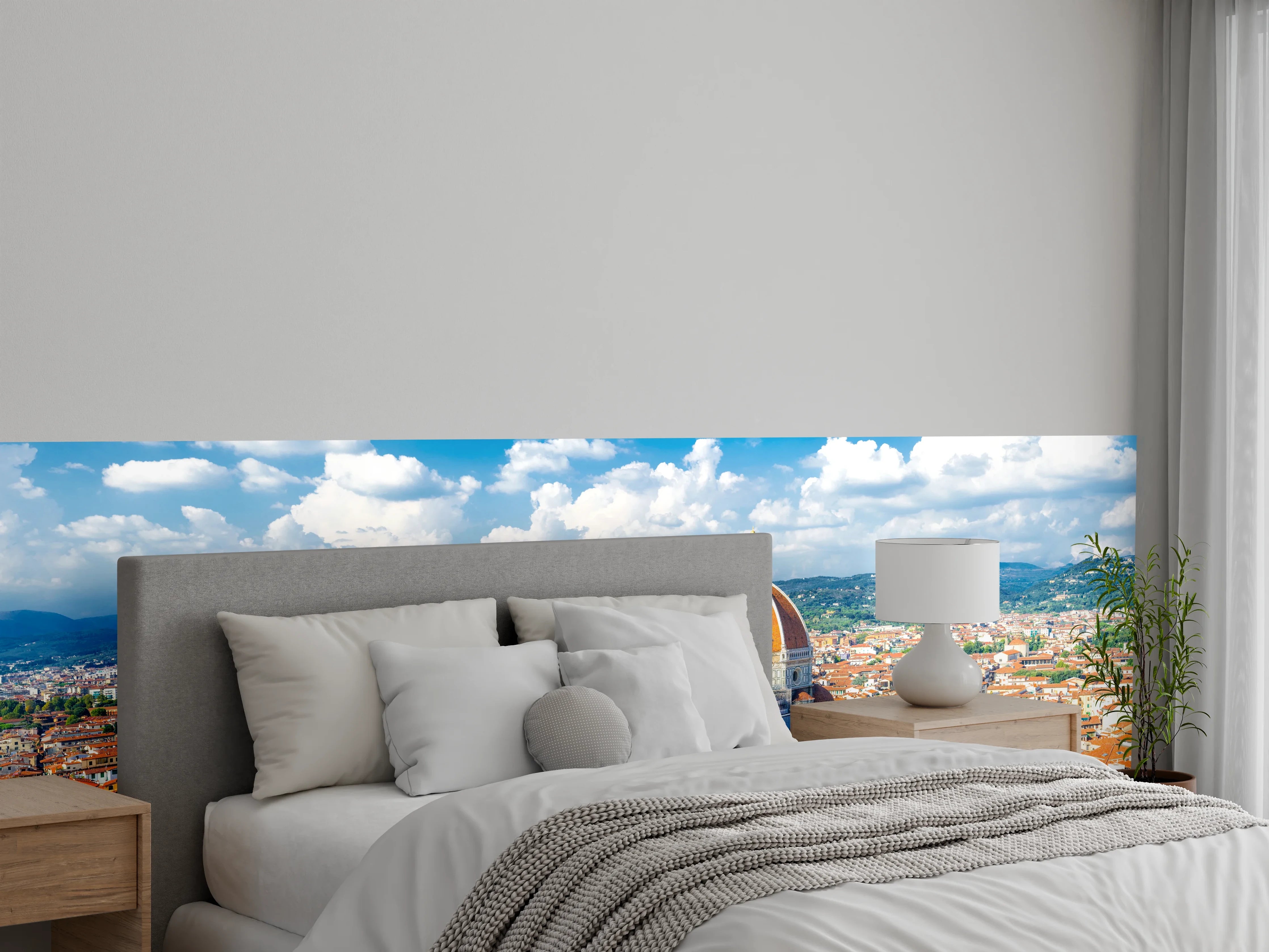 Wandverkleidung Schlafzimmer - Florenz Skyline mit Dom