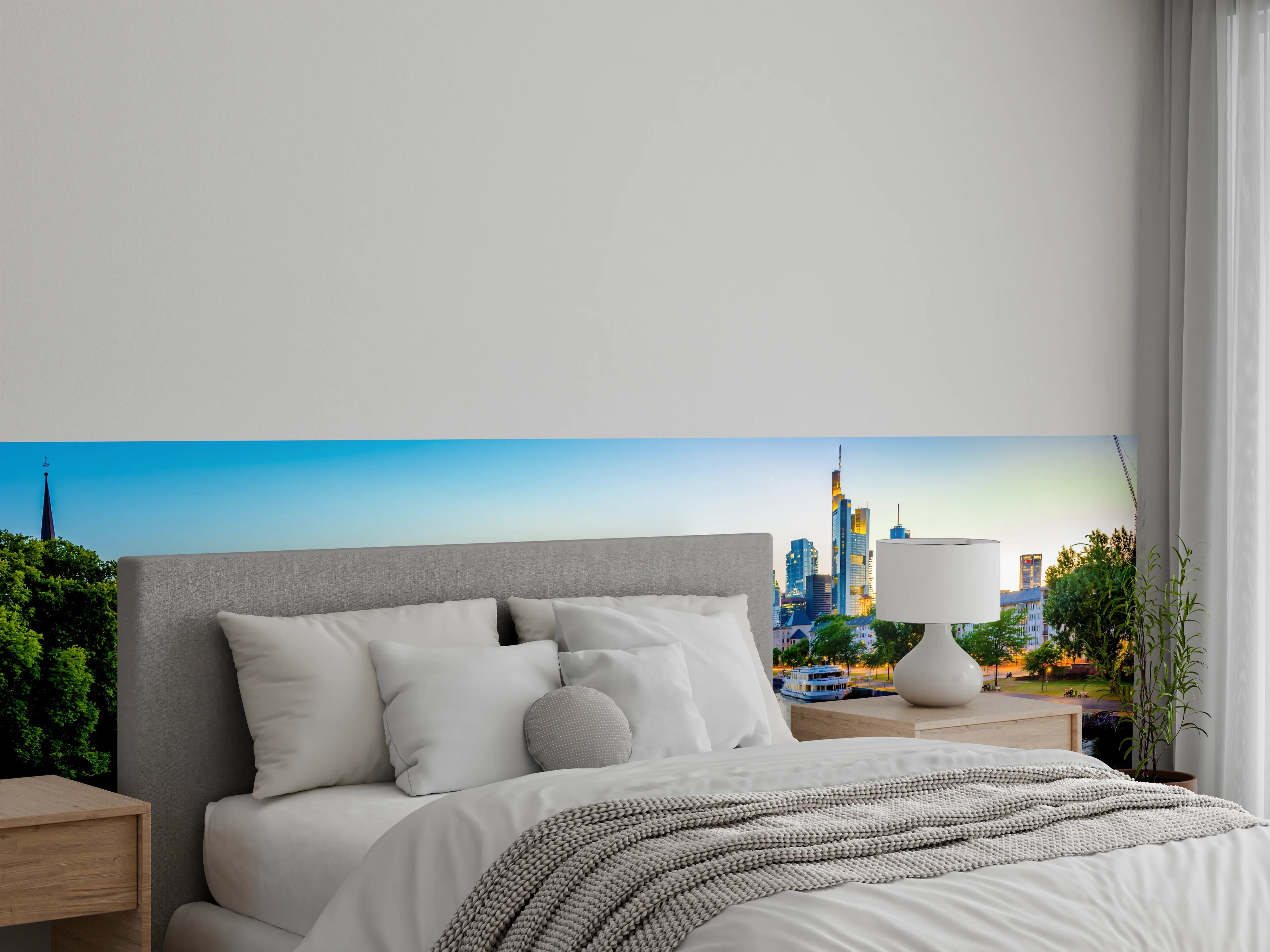 Wandverkleidung Schlafzimmer - Frankfurt Panorama Ostend