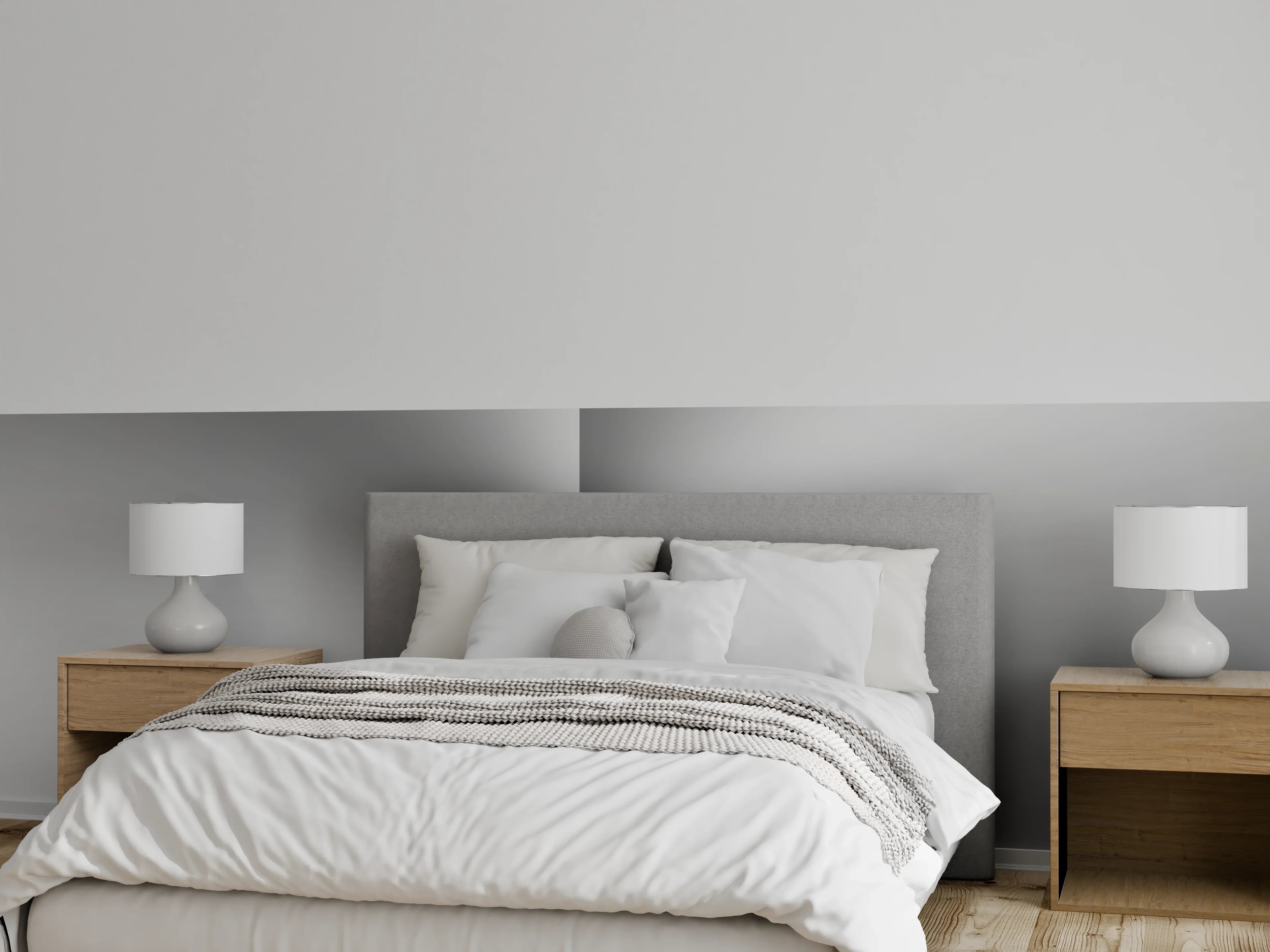 Wandverkleidung Schlafzimmer - Gebürstetes Metall
