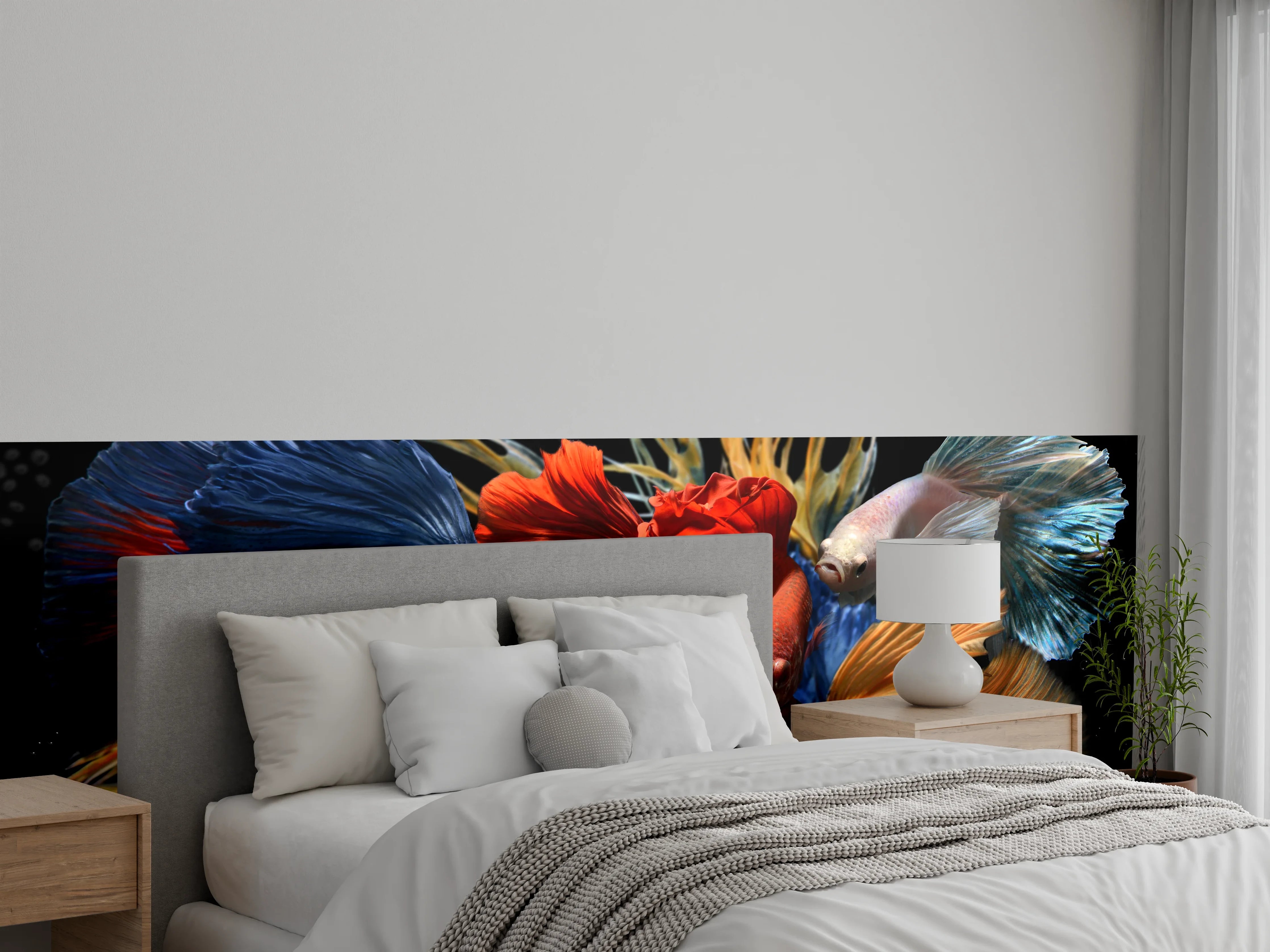 Wandverkleidung Schlafzimmer - Gemischte bunte Fantasie betta