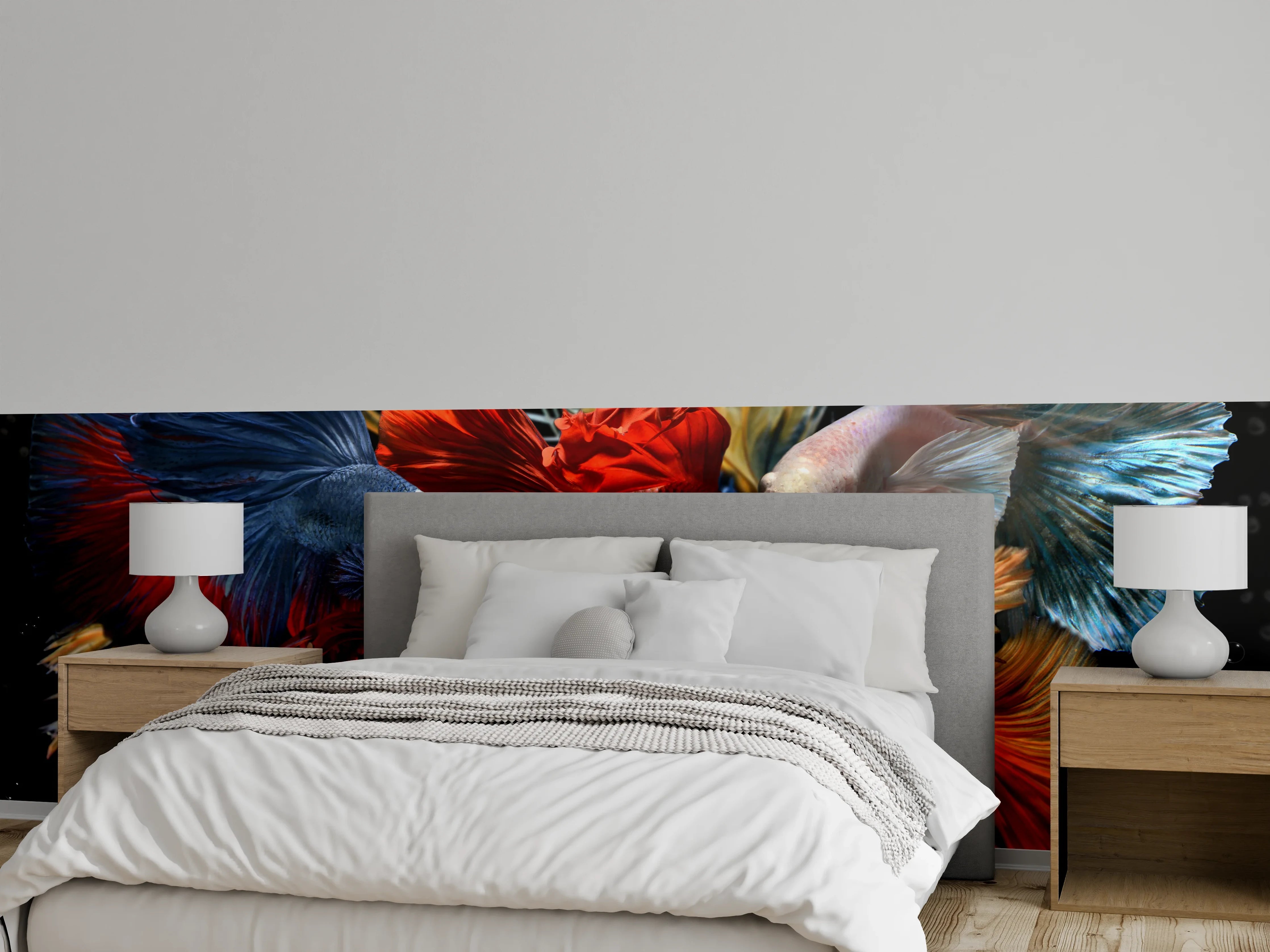 Wandverkleidung Schlafzimmer - Gemischte bunte Fantasie betta
