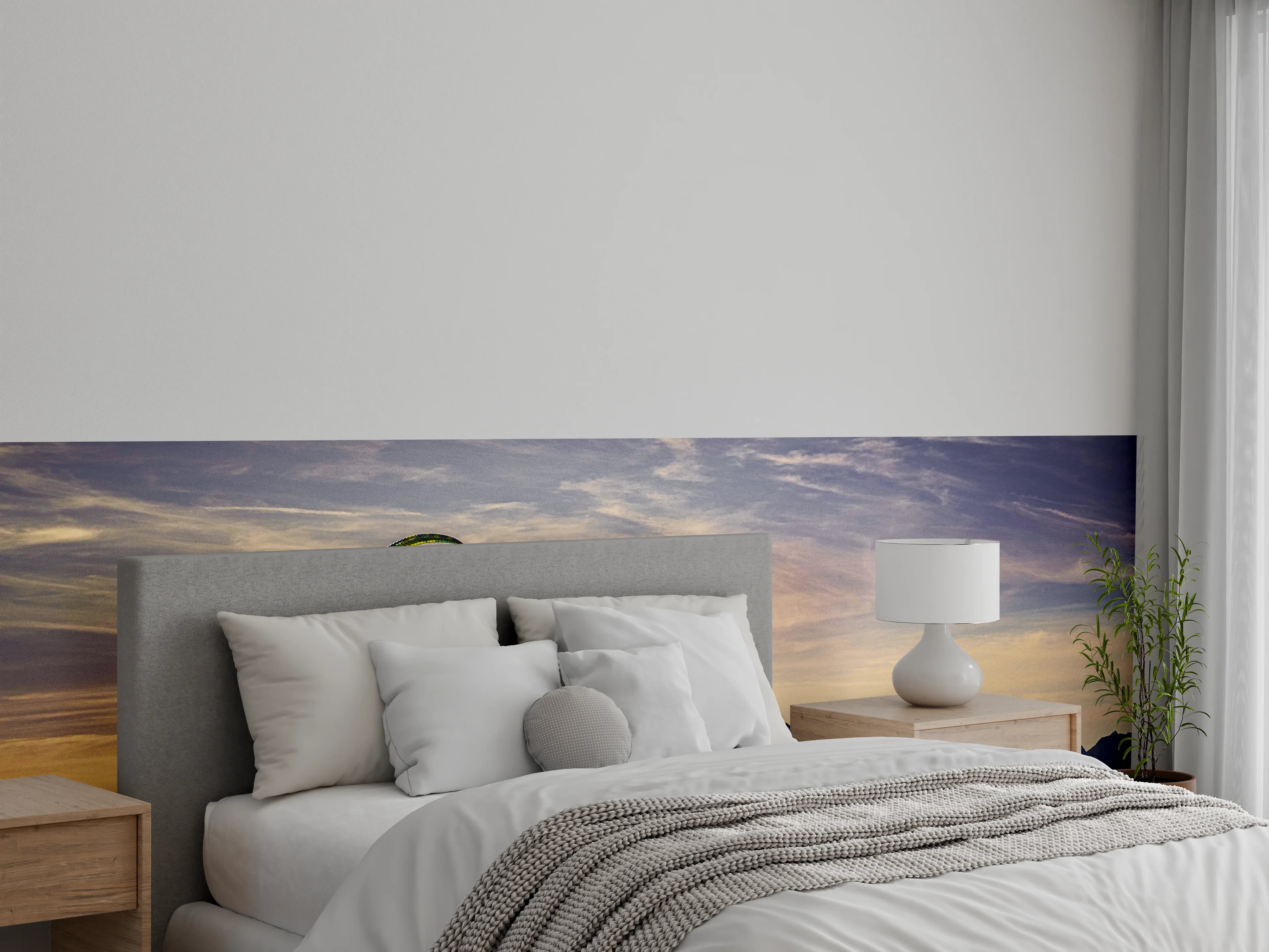 Wandverkleidung Schlafzimmer - Gleitschirmfliegen in Österreich