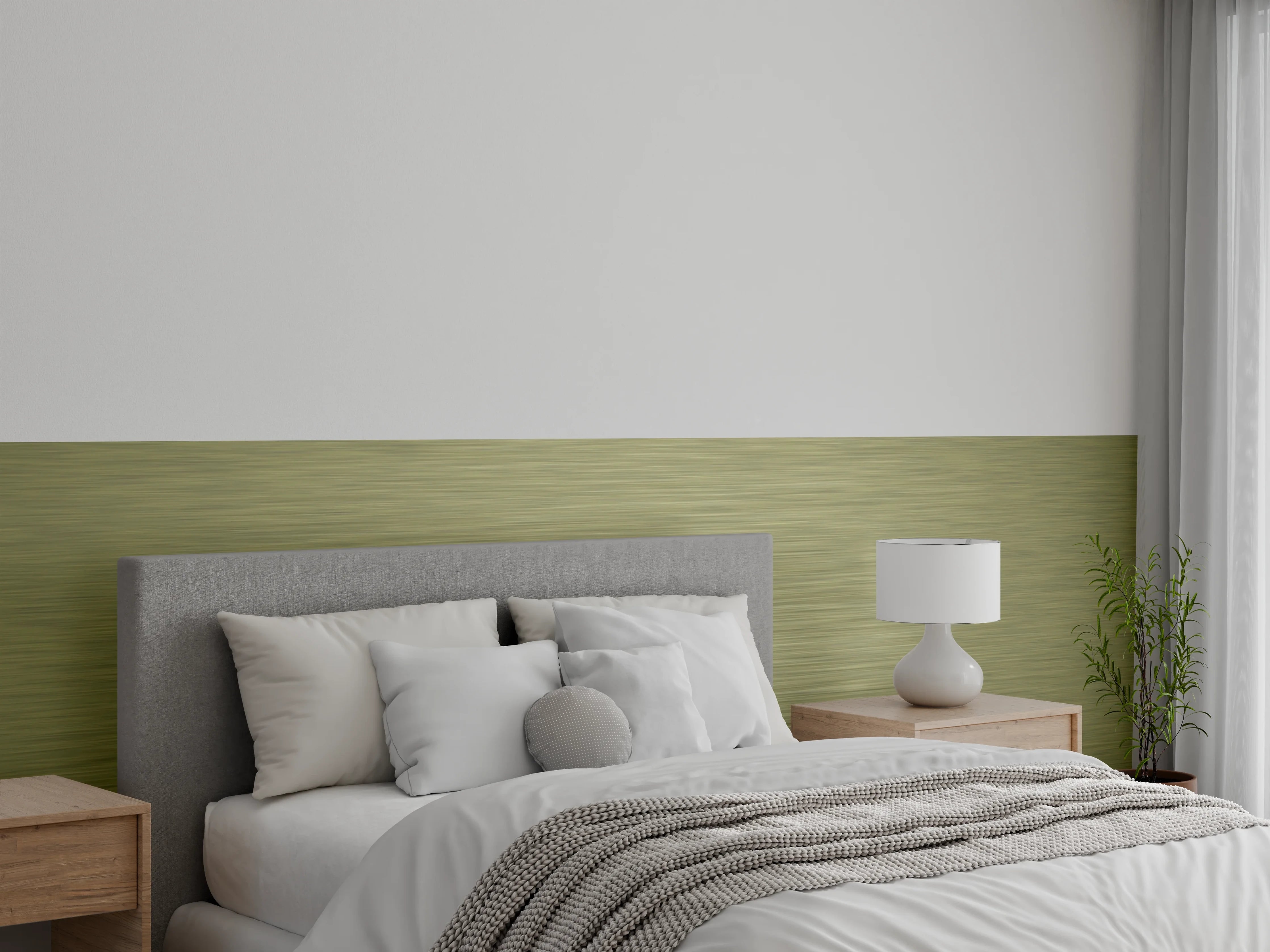 Wandverkleidung Schlafzimmer - Gold - ALU Prime - Metall Gebürstet