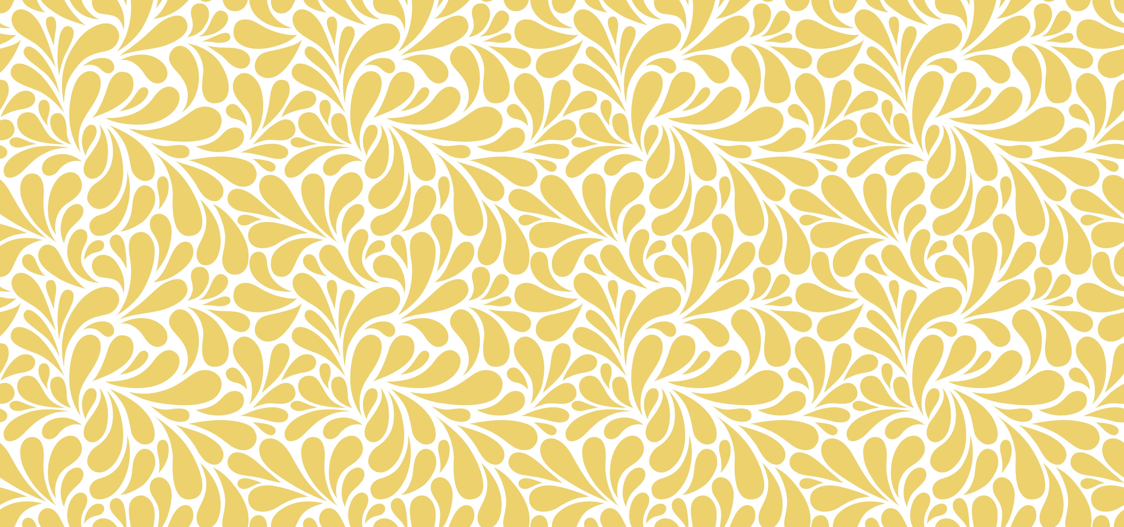 Wandverkleidung Schlafzimmer-Goldenblühende Blättermuster