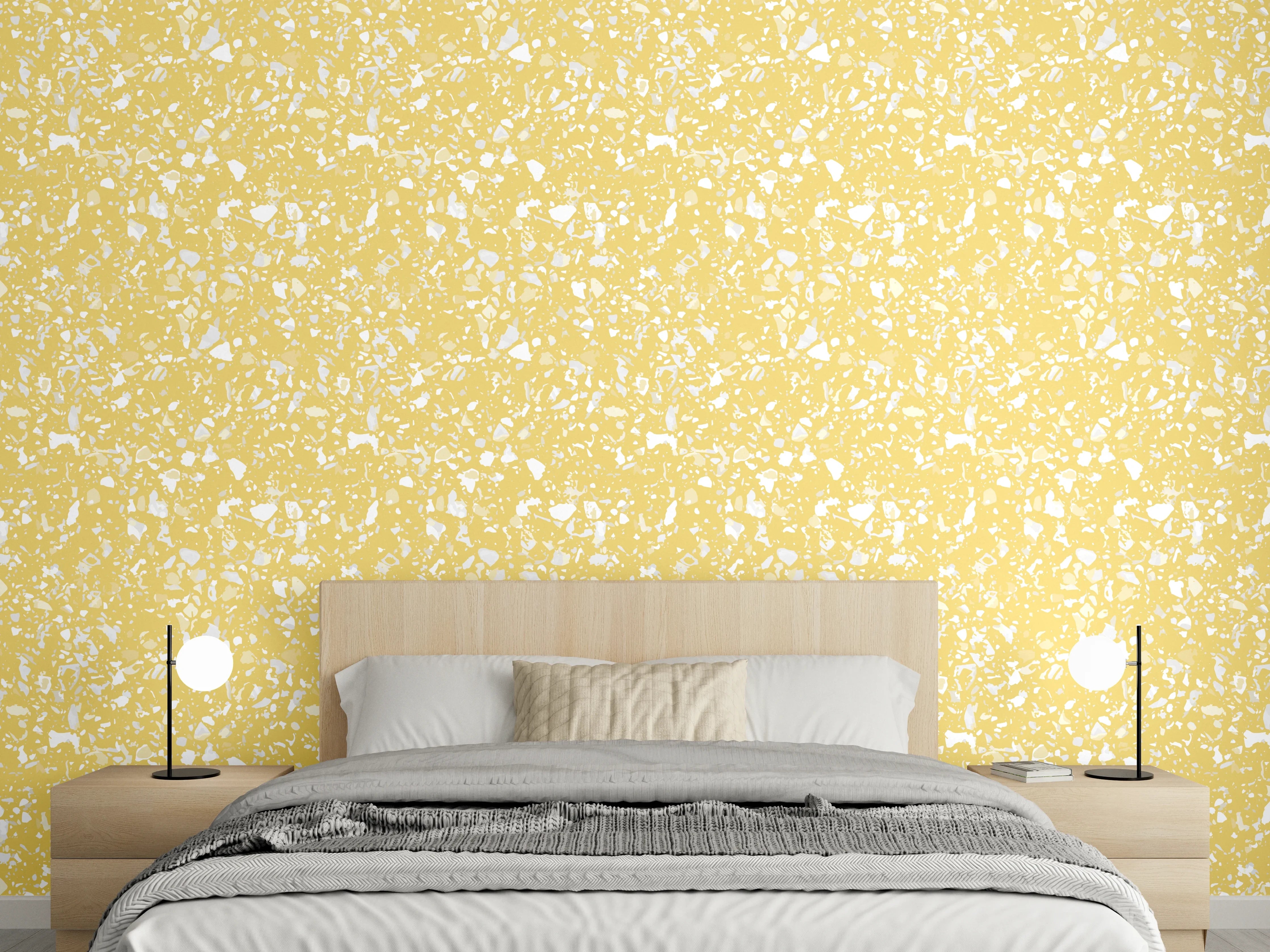 Wandverkleidung Schlafzimmer - Goldene Glitzer-Textur für elegante Wände