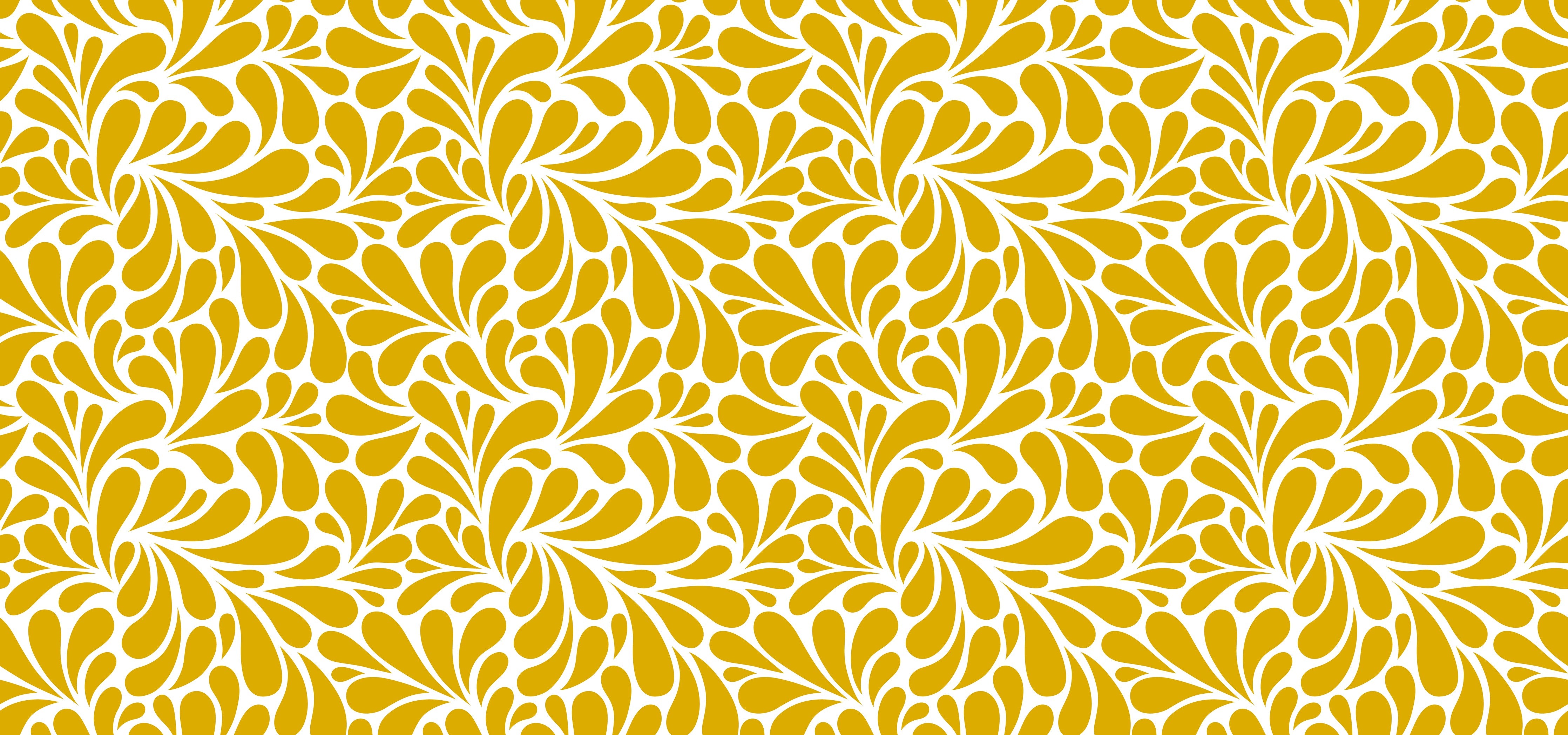 Wandverkleidung Schlafzimmer-Goldenes florales Muster Tapeten-Design