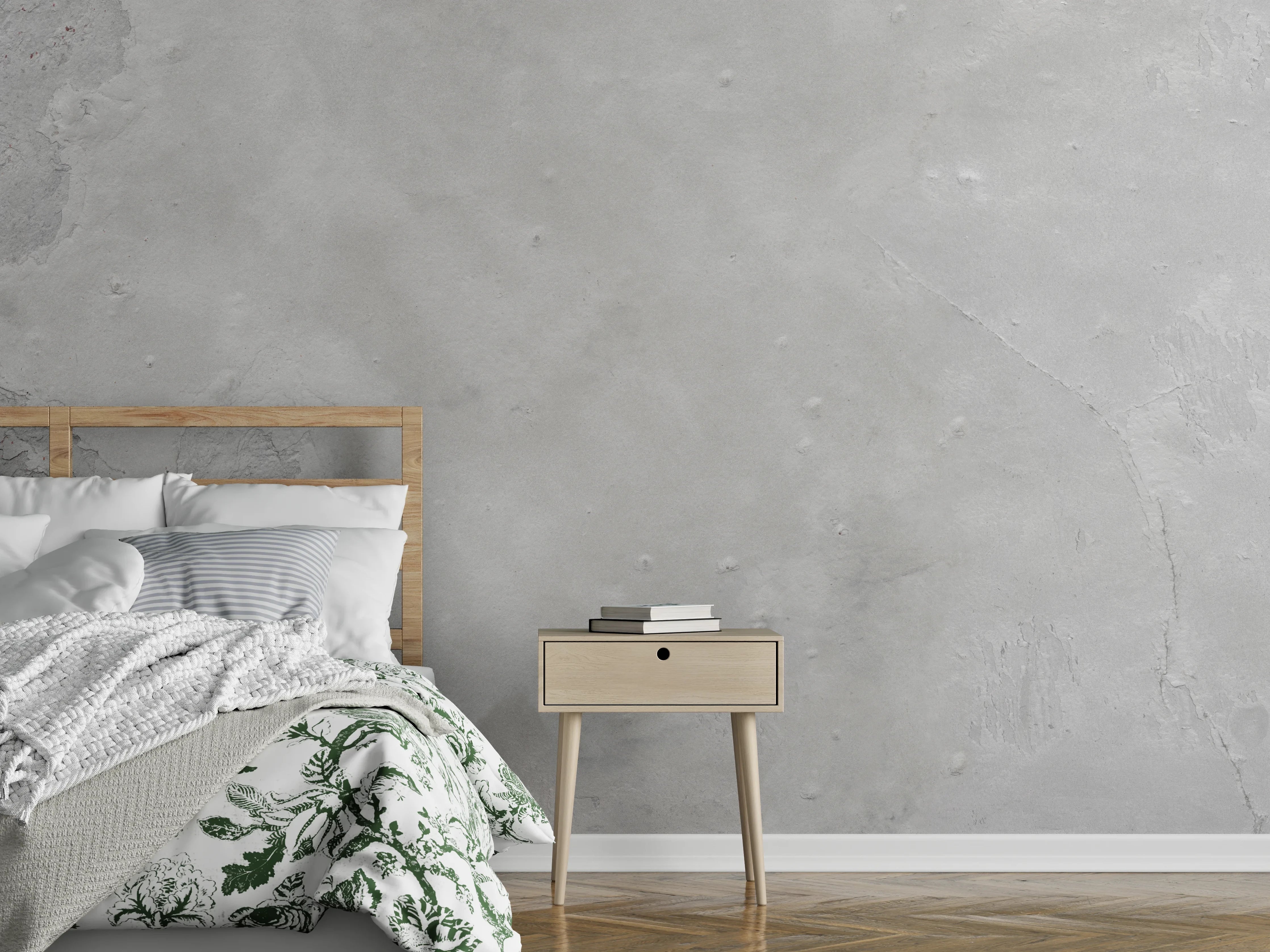 Wandverkleidung Schlafzimmer - Gräuliche Naturstein Textur