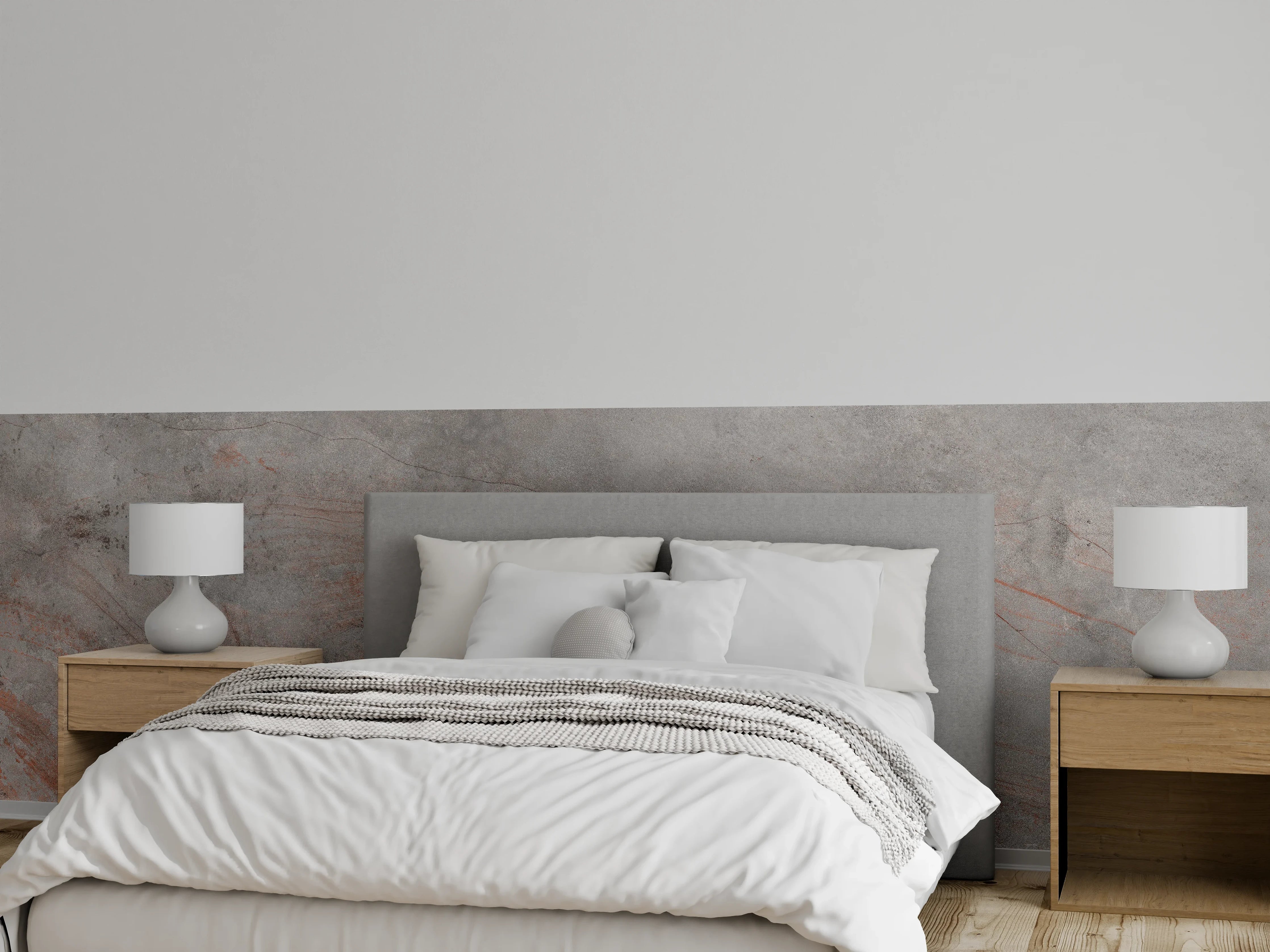 Wandverkleidung Schlafzimmer - Gräuliche Vintage Marmor Textur
