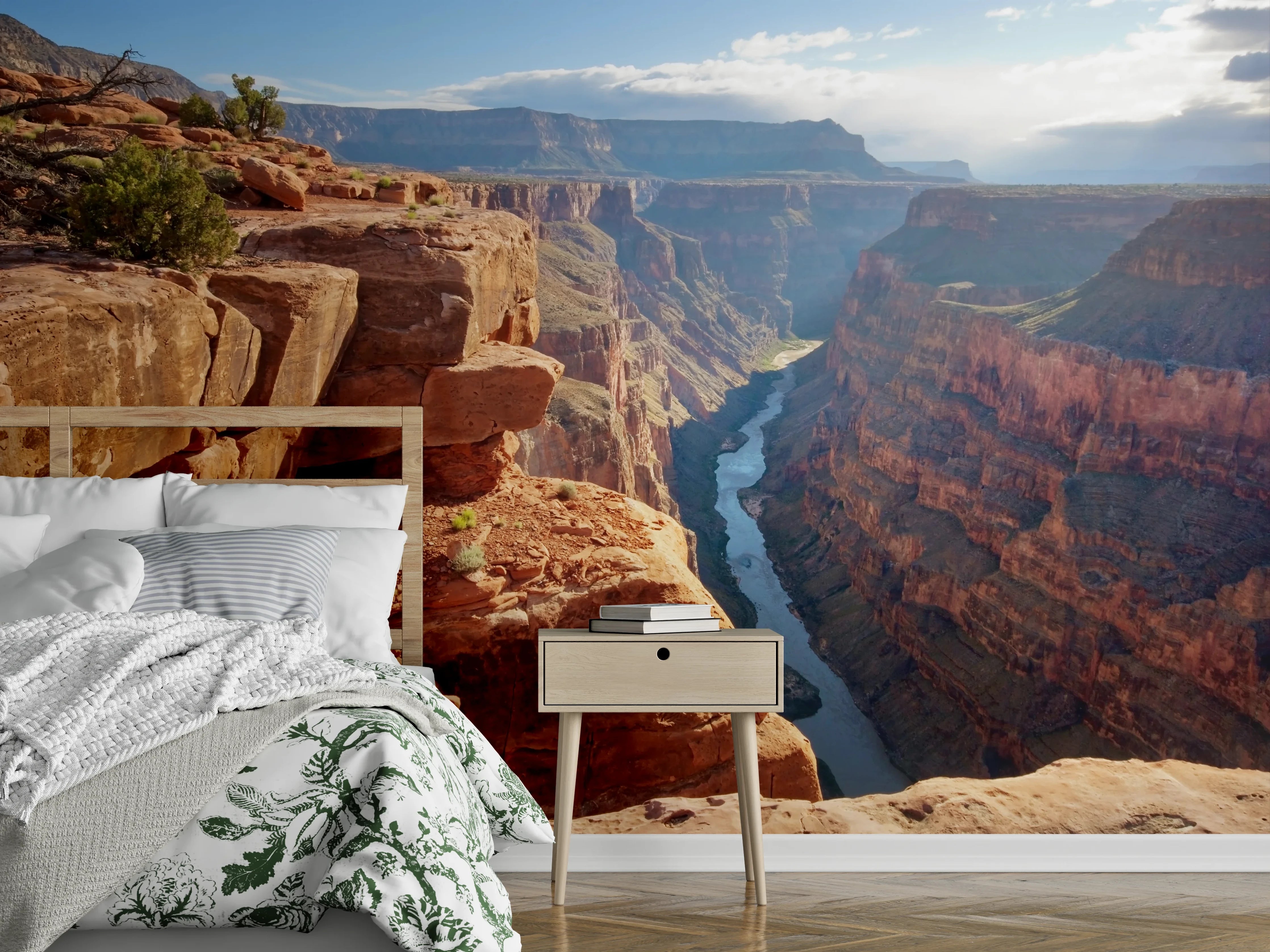 Wandverkleidung Schlafzimmer - Grand Canyon Natur Szenerie Wandbild