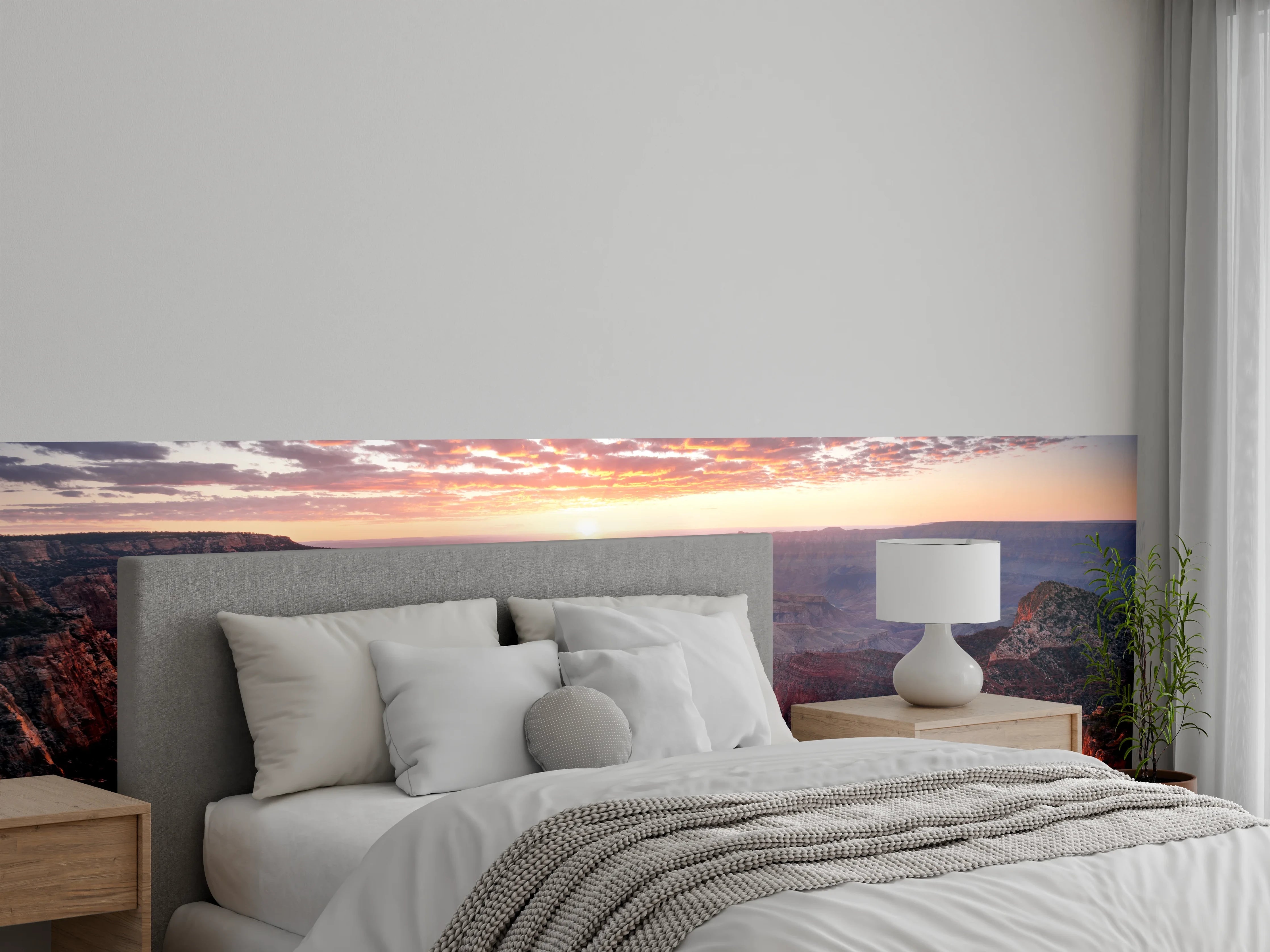Wandverkleidung Schlafzimmer - Grand Canyon Sonnenuntergang Landschaftsfoto