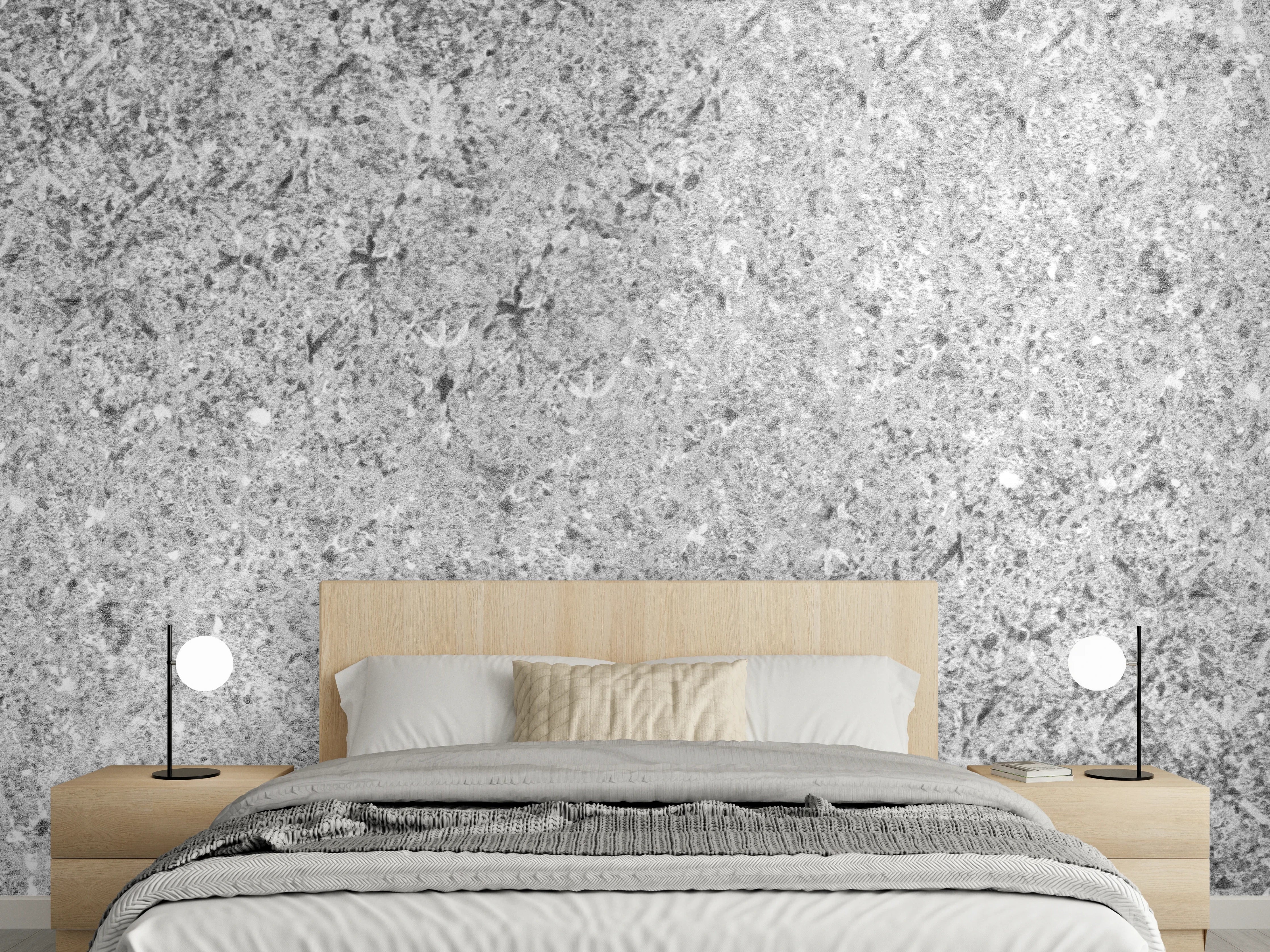 Wandverkleidung Schlafzimmer - Graue schäbige Betonwand