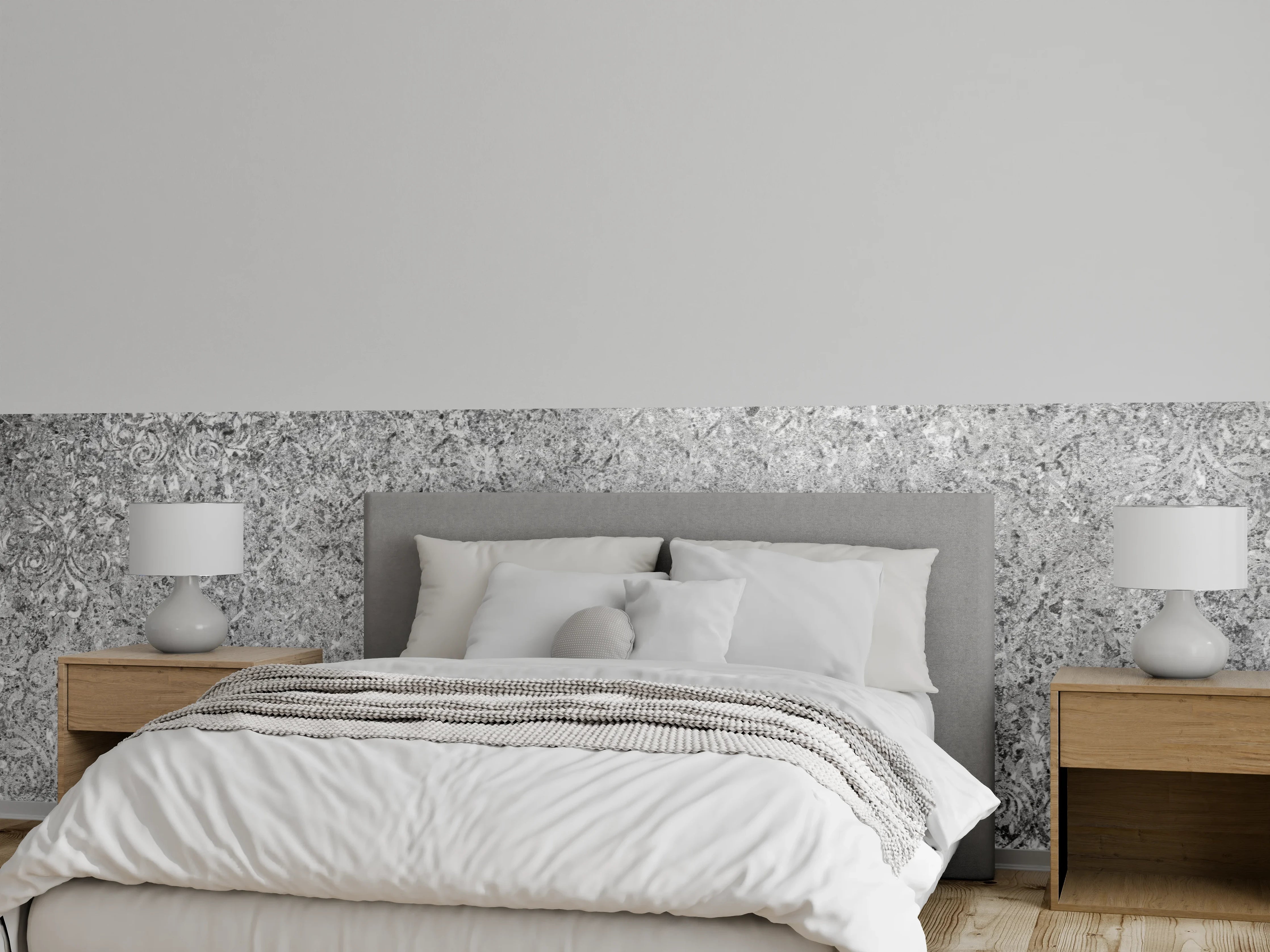 Wandverkleidung Schlafzimmer - Graue schäbige Betonwand