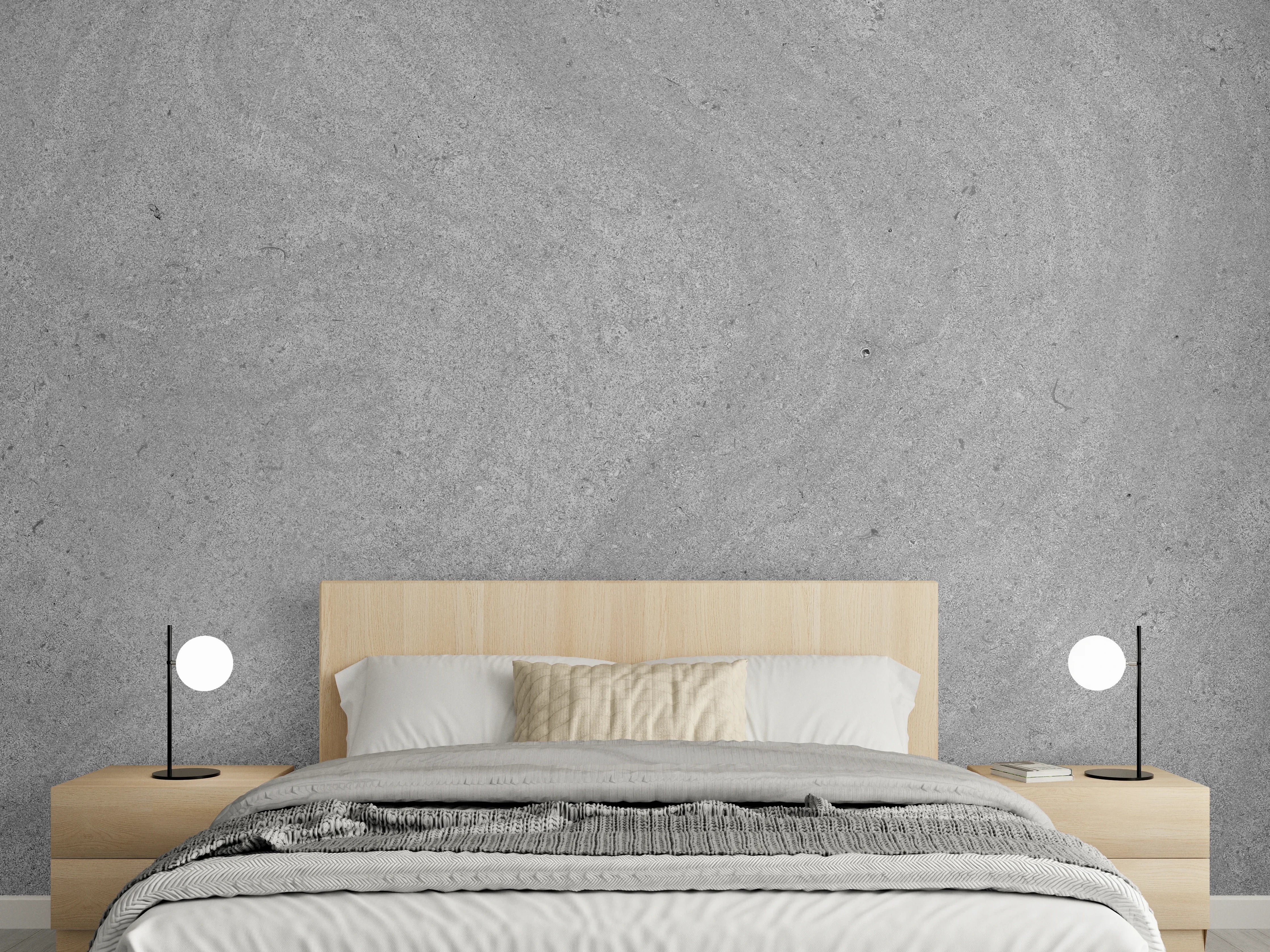 Wandverkleidung Schlafzimmer - Grauer krauser Marmor