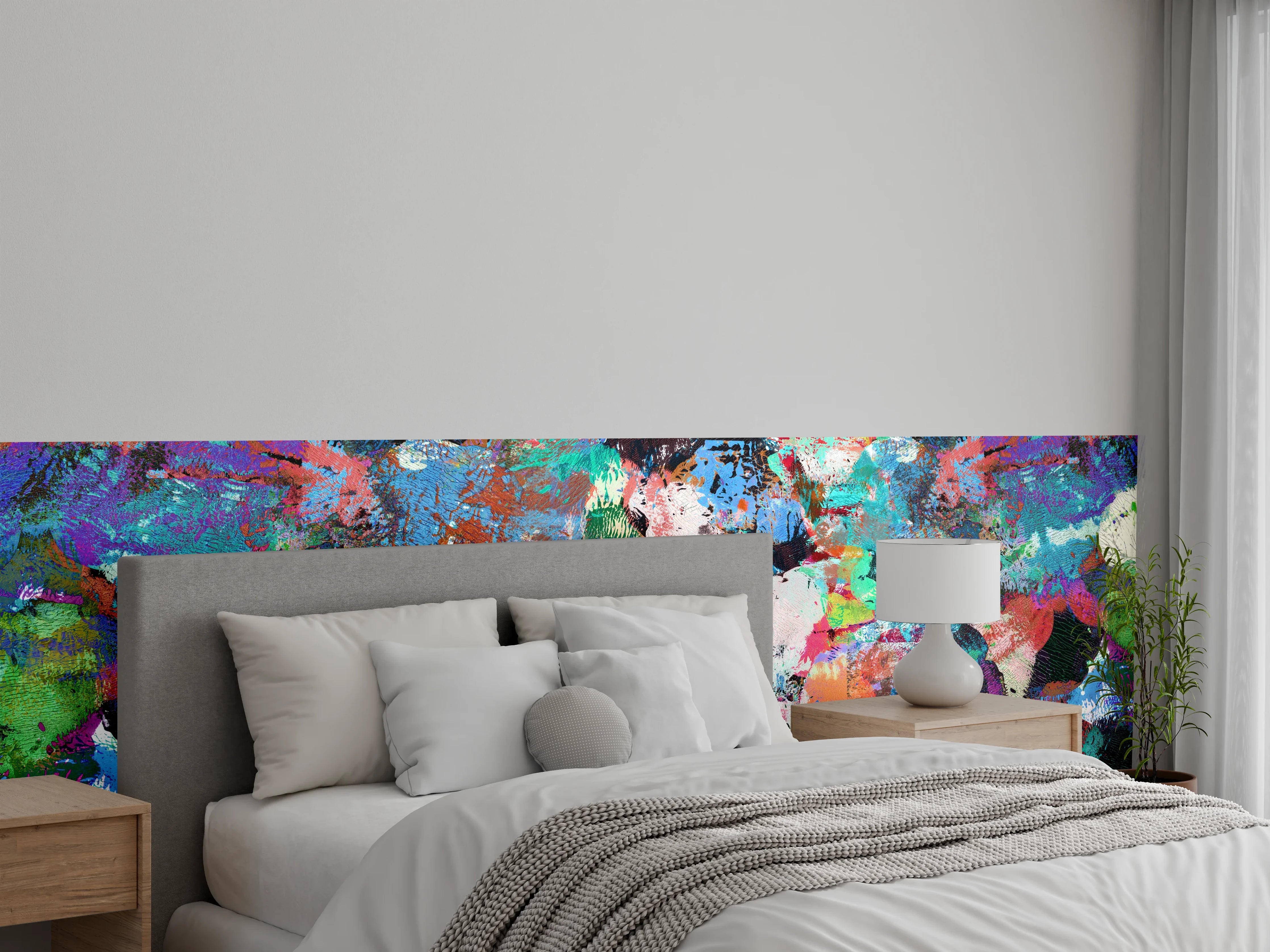 Wandverkleidung Schlafzimmer - Grauton-Poesie: Weiße Farbvision