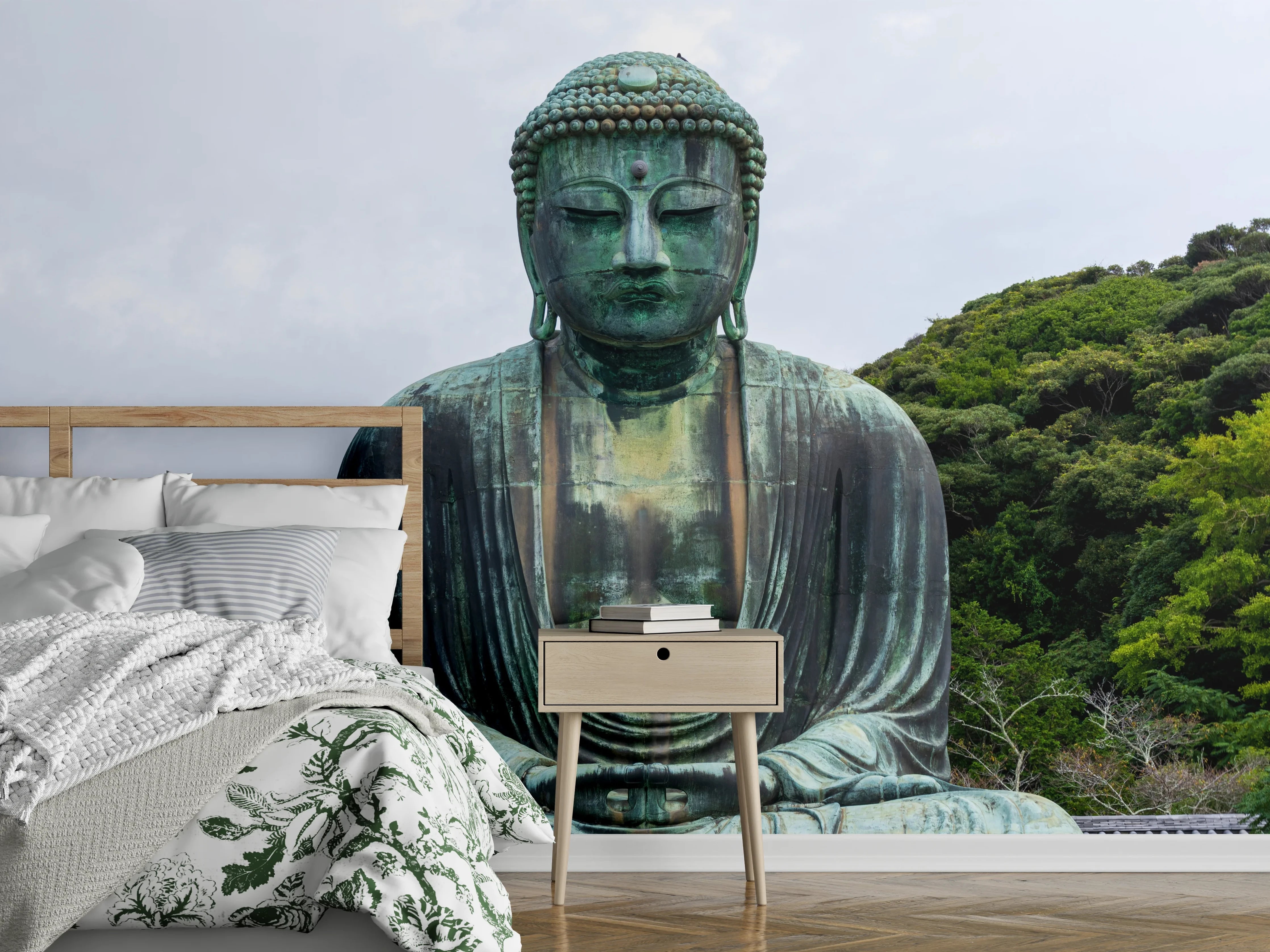 Wandverkleidung Schlafzimmer - Große Buddha-Statue in Kamakura