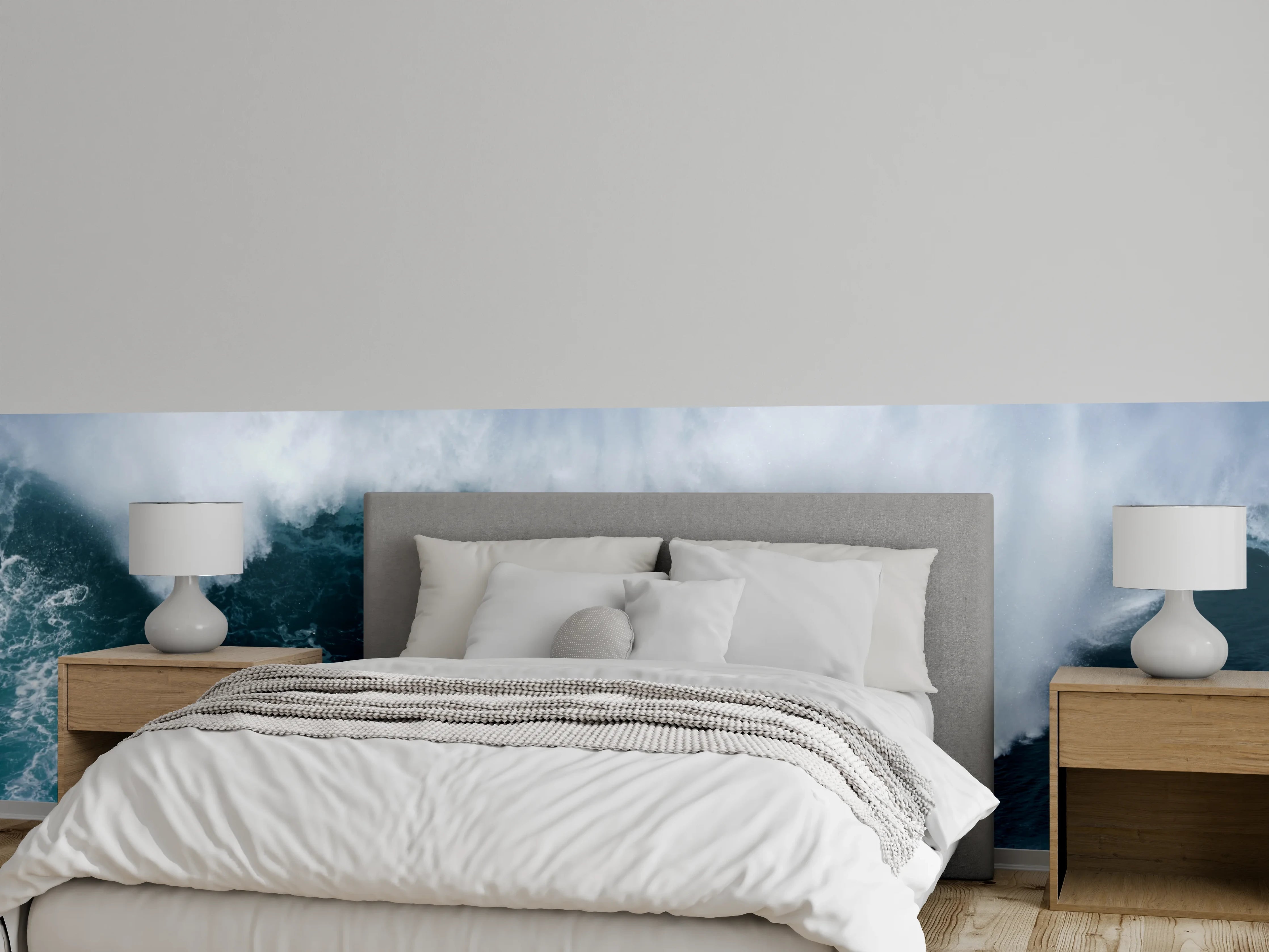 Wandverkleidung Schlafzimmer - Große Welle im Ozean