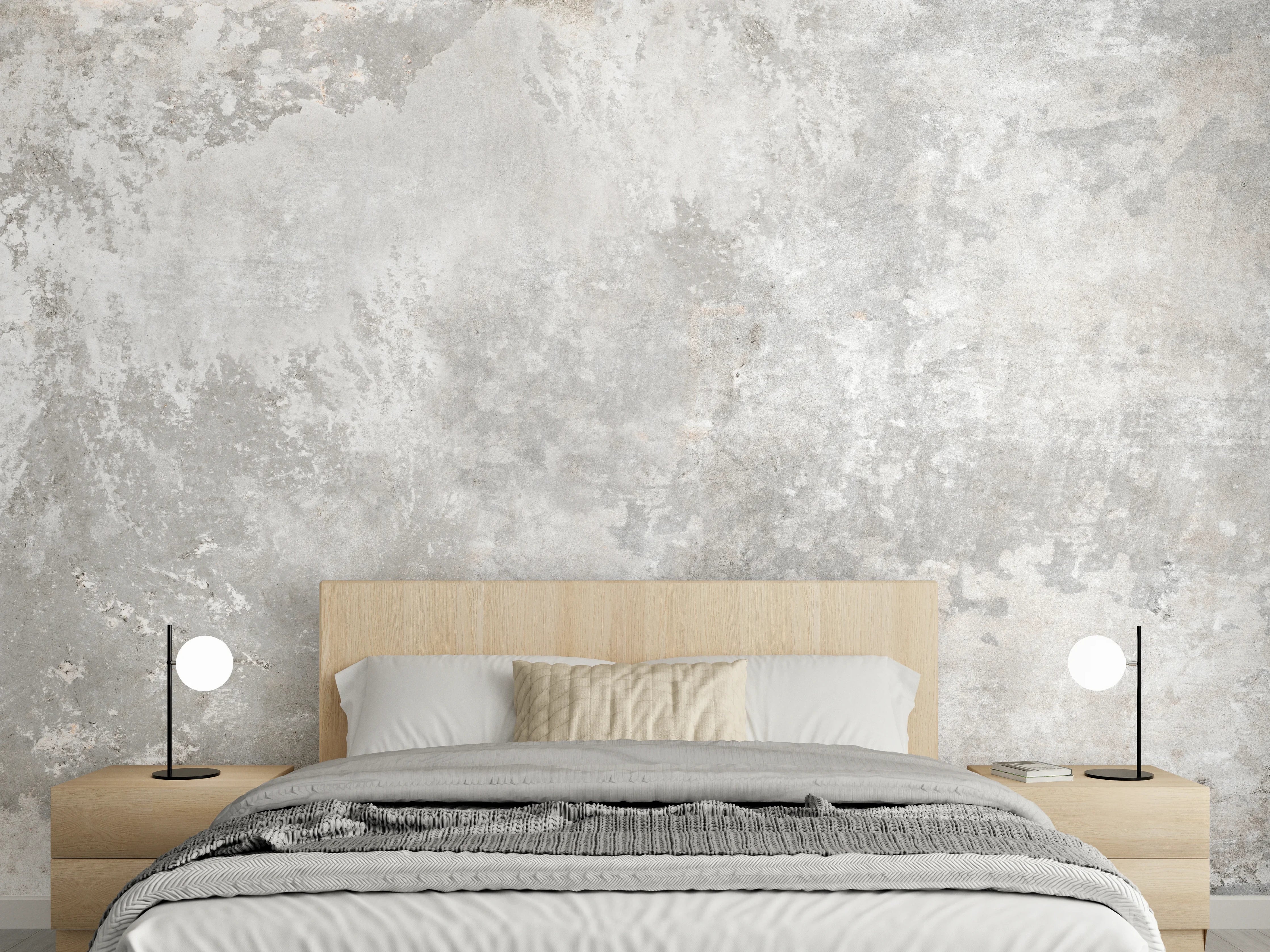 Wandverkleidung Schlafzimmer - Grunge Zement Wandtextur