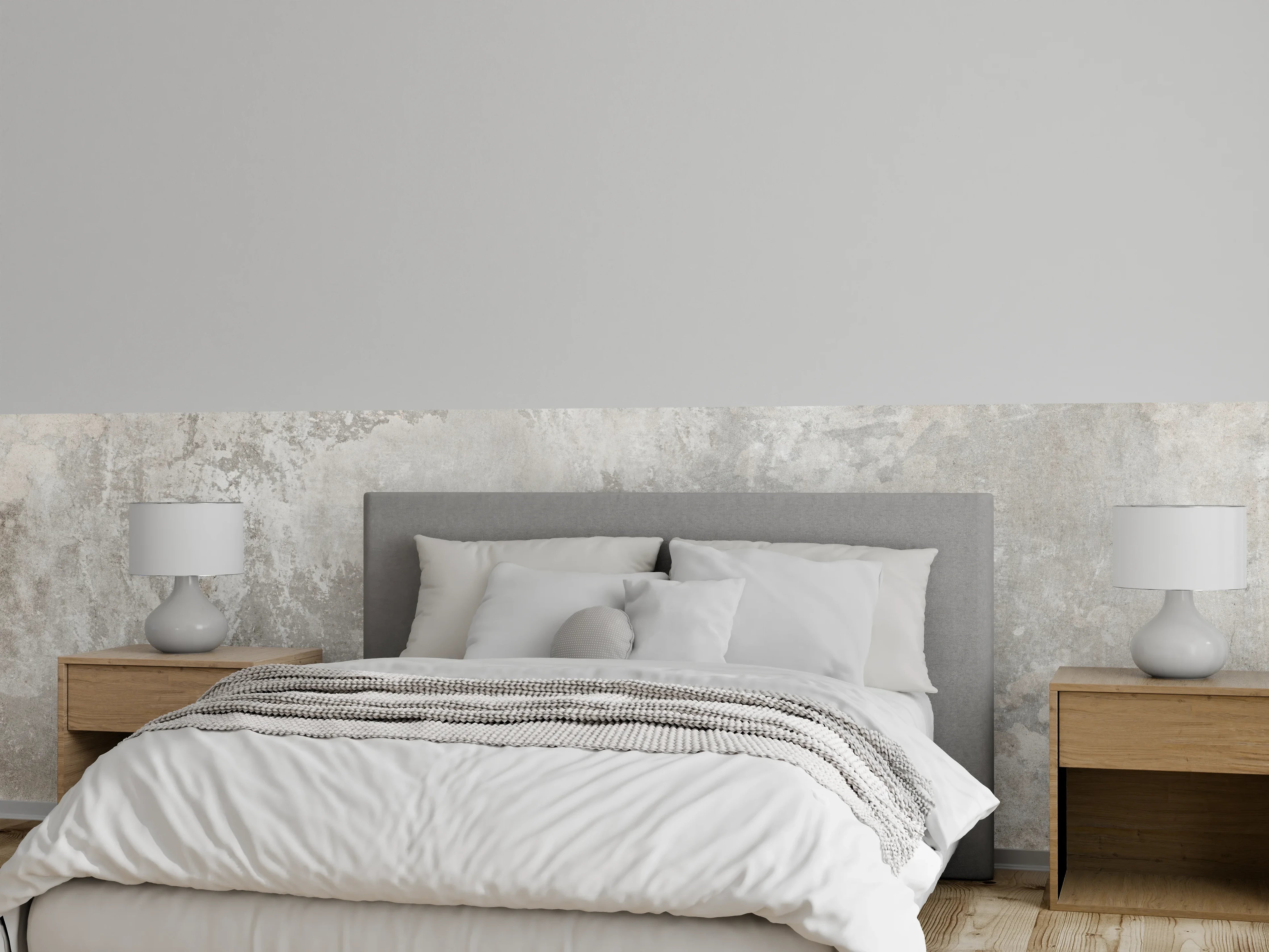 Wandverkleidung Schlafzimmer - Grunge Zement Wandtextur
