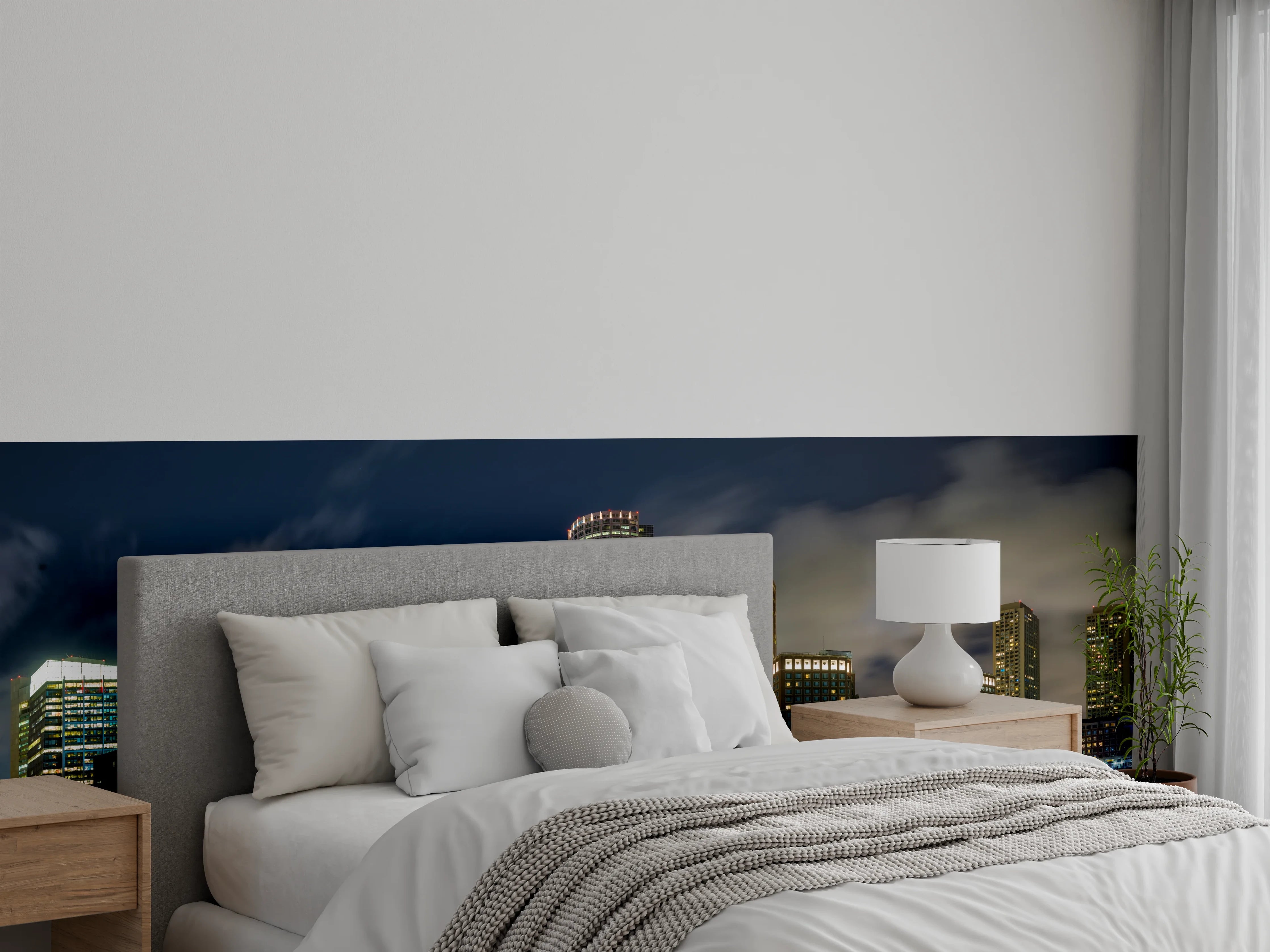 Wandverkleidung Schlafzimmer - Hafen von Boston