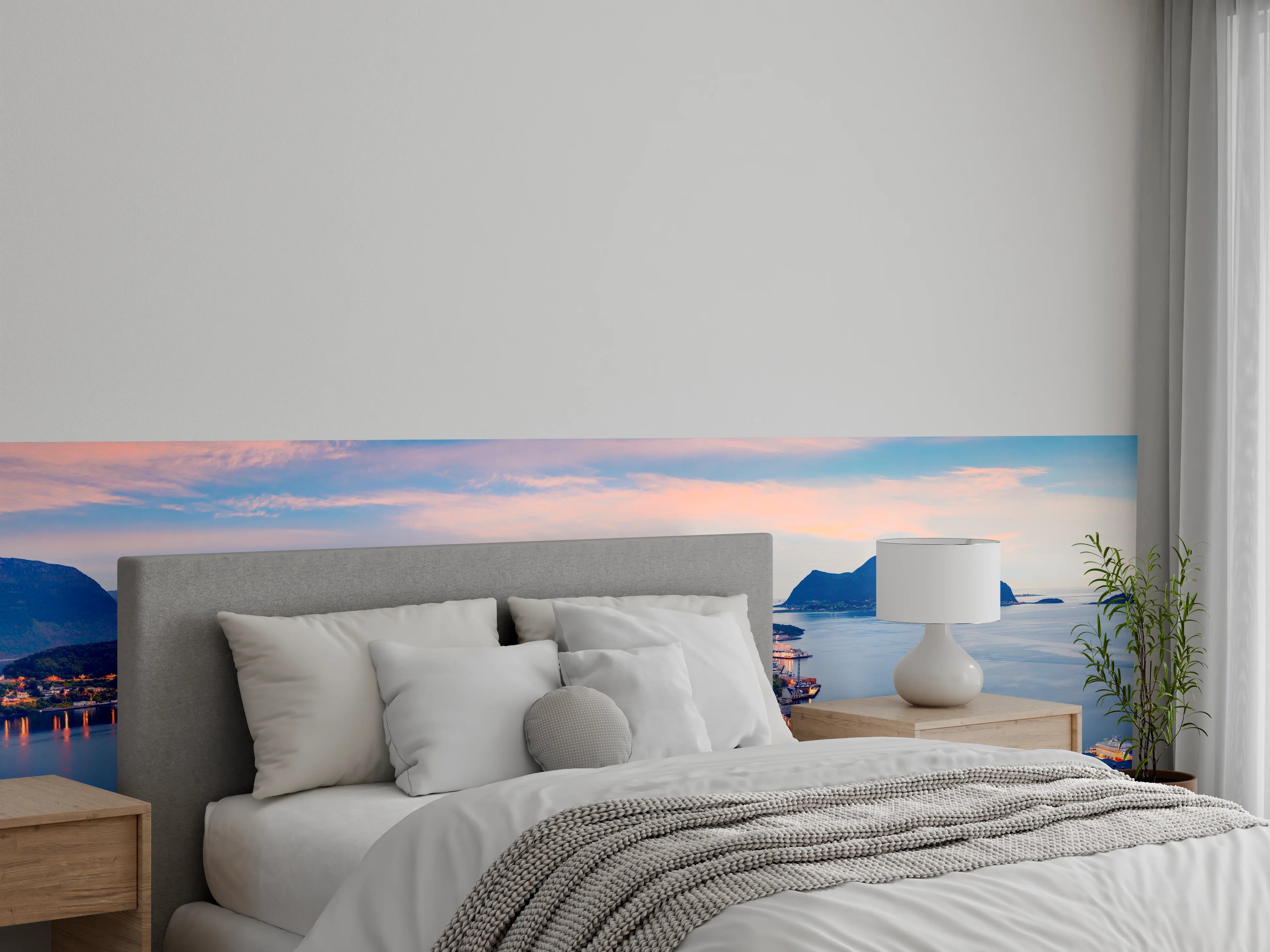 Wandverkleidung Schlafzimmer - Hafenstadt Alesund
