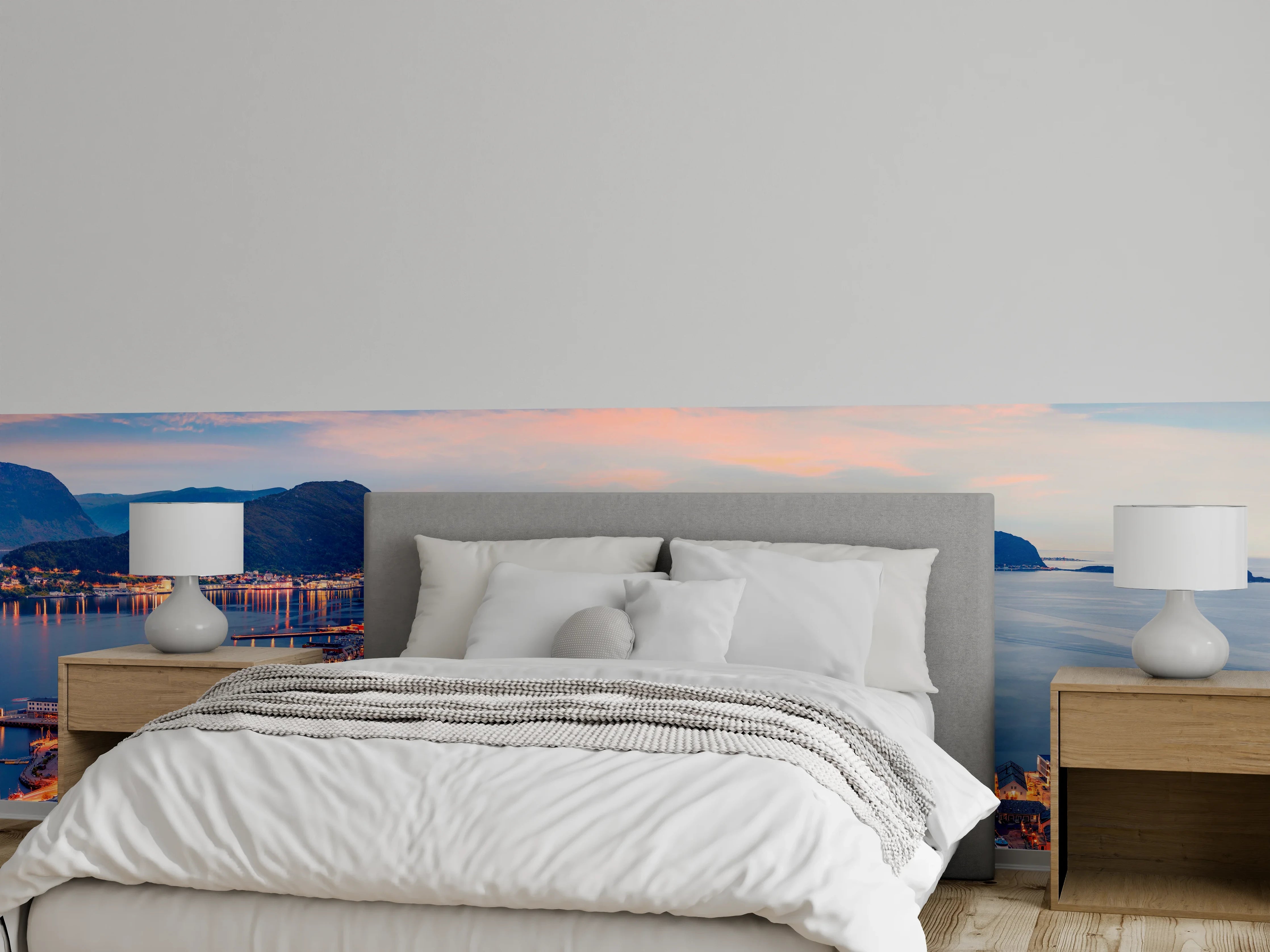 Wandverkleidung Schlafzimmer - Hafenstadt Alesund