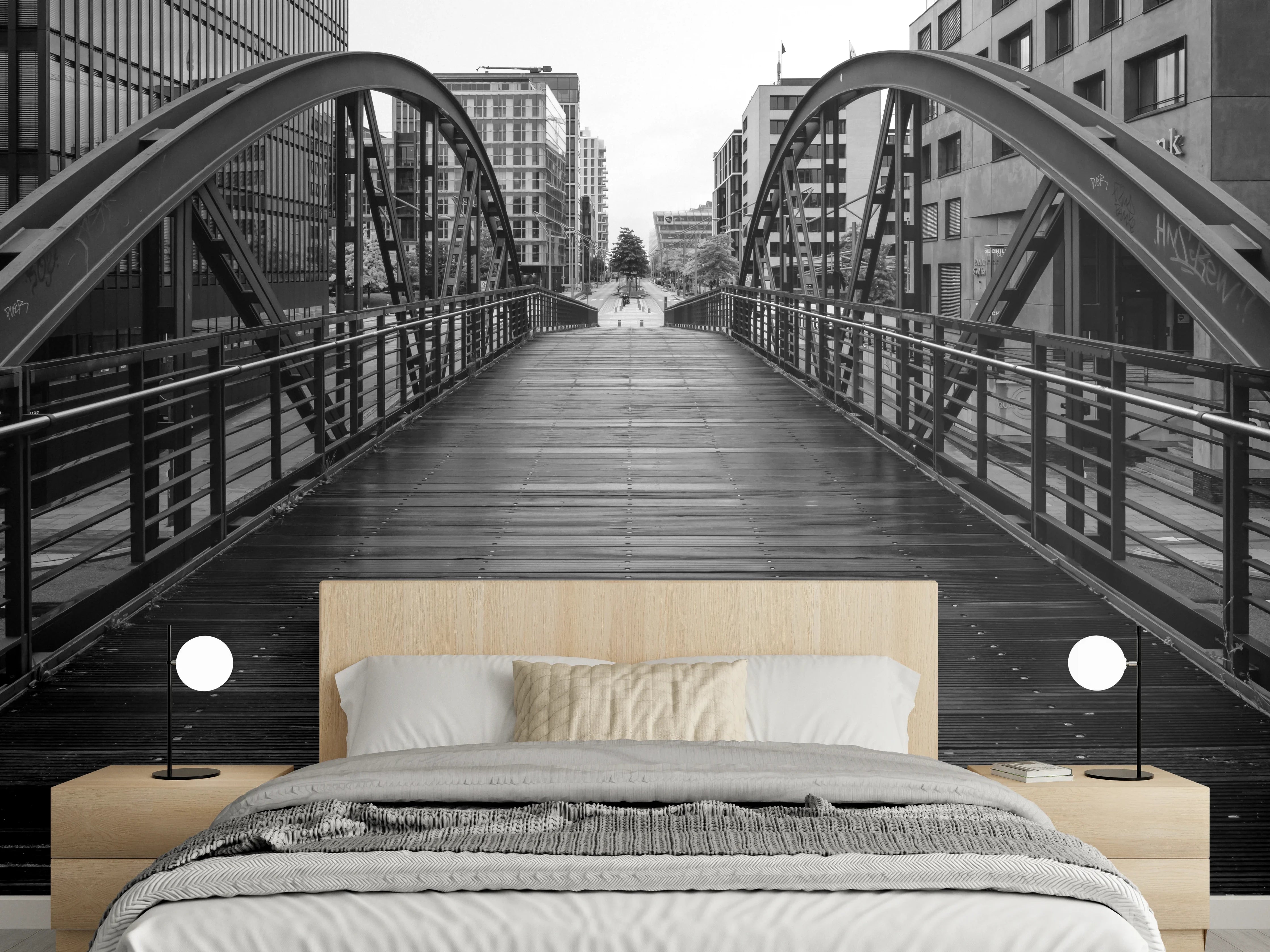 Wandverkleidung Schlafzimmer - Hamburg - magische Brücke