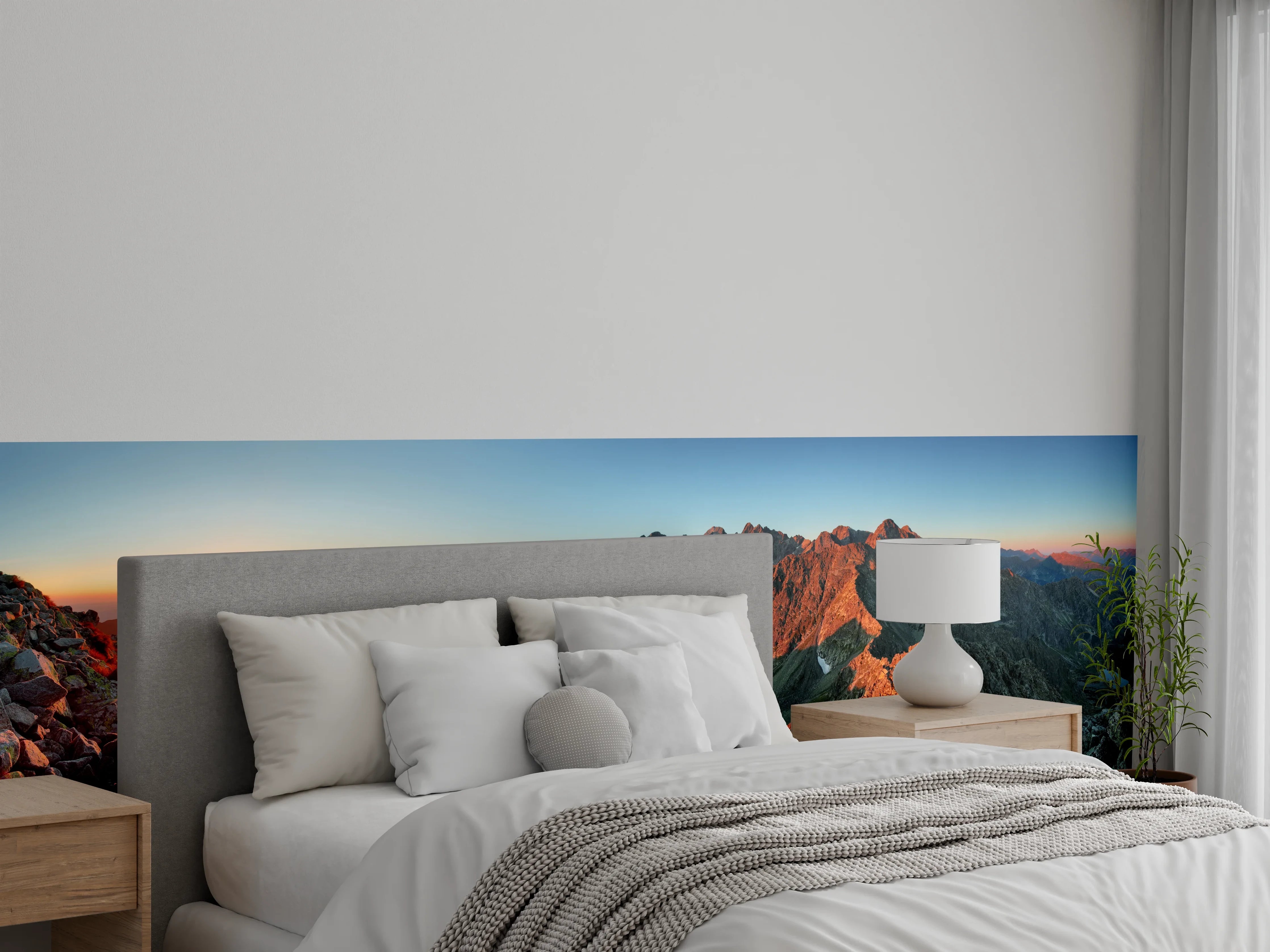 Wandverkleidung Schlafzimmer - Herbstliche Berglandschaft