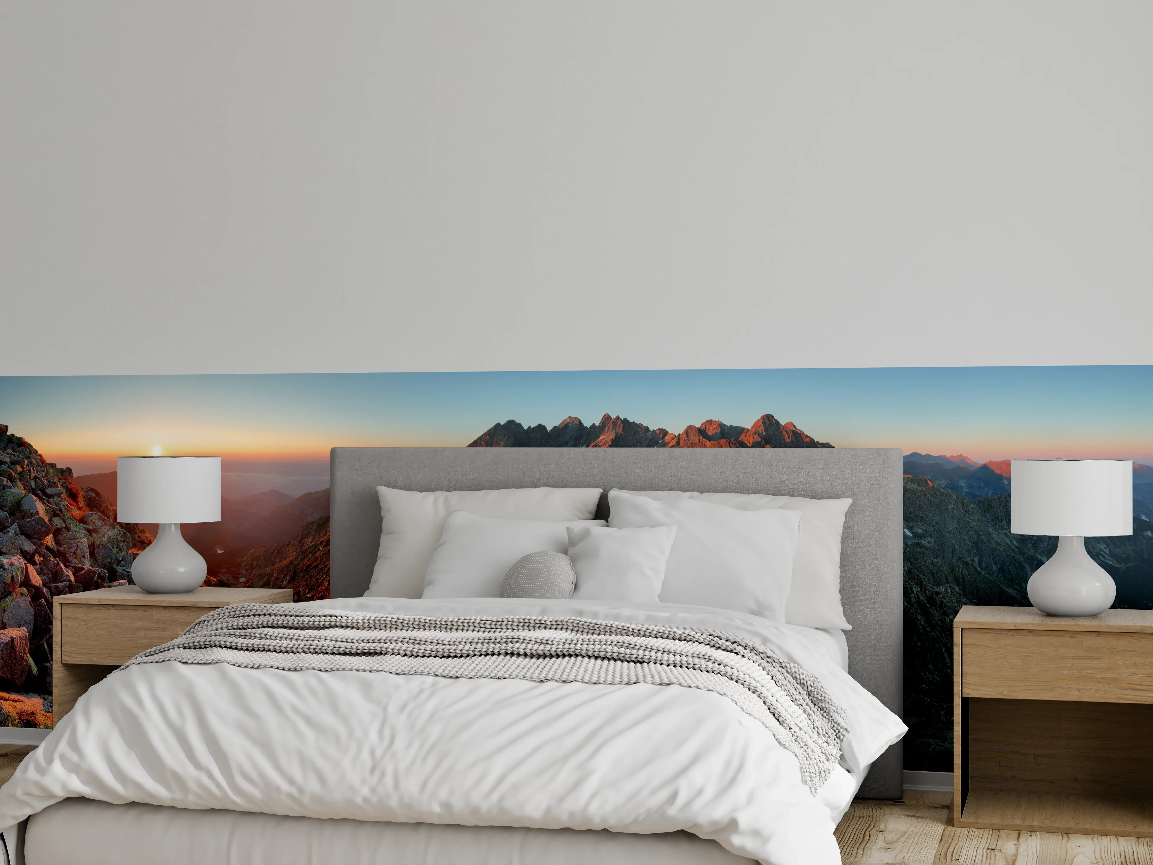 Wandverkleidung Schlafzimmer - Herbstliche Berglandschaft