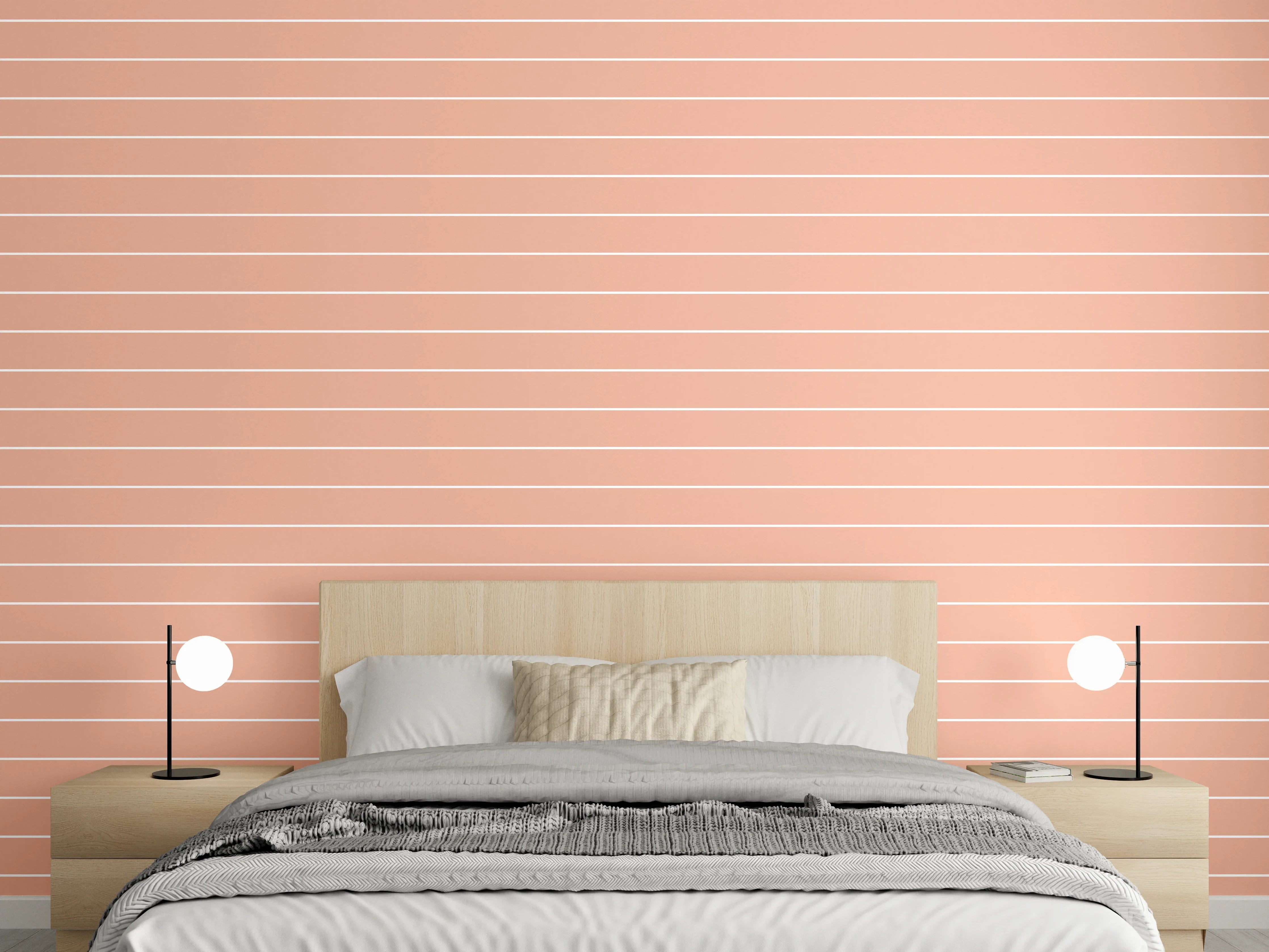 Wandverkleidung Schlafzimmer - Himmelblauer Himmel mit Wolken