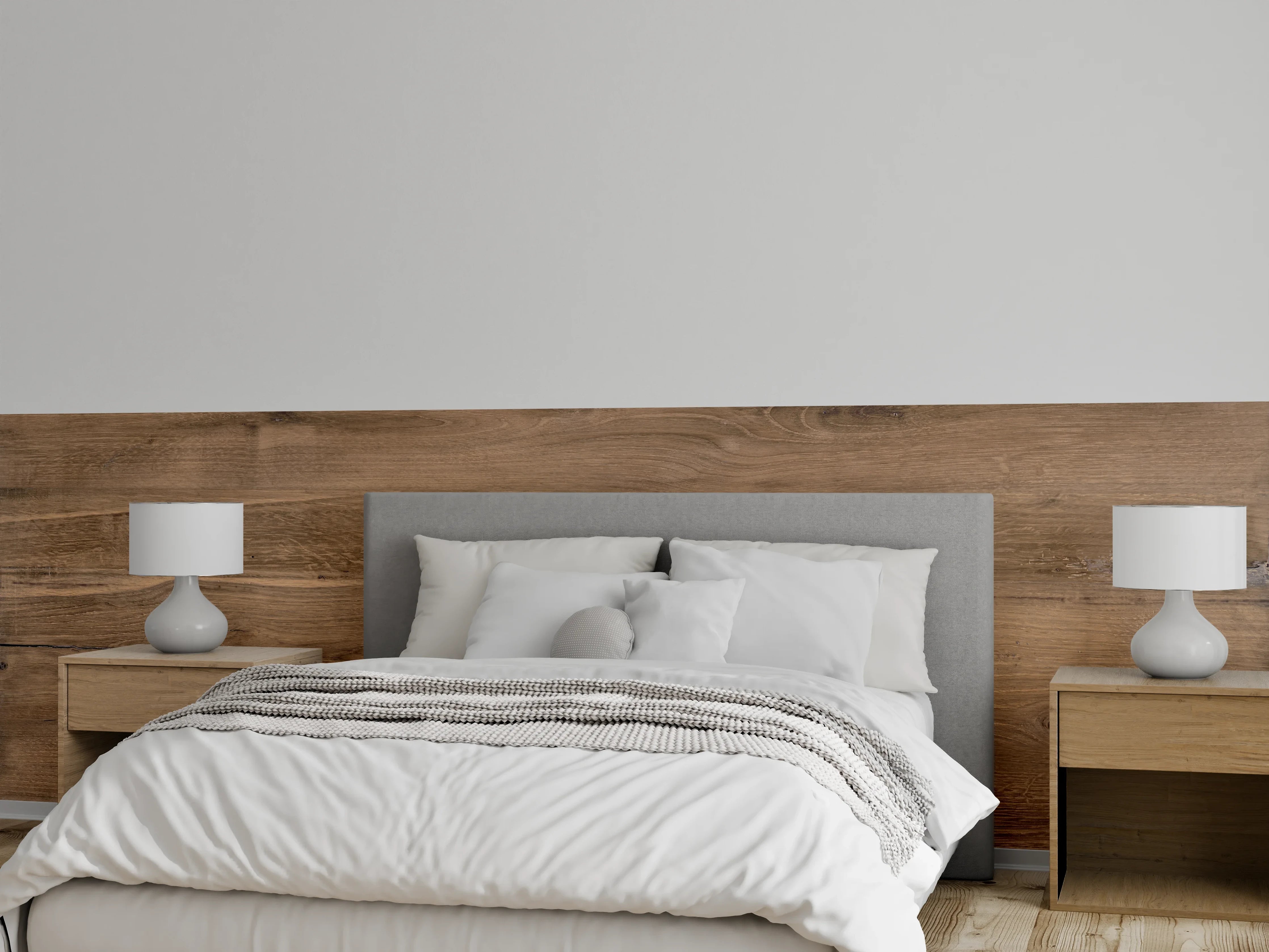 Wandverkleidung Schlafzimmer - Hölzernes Eichenholz-Brett 