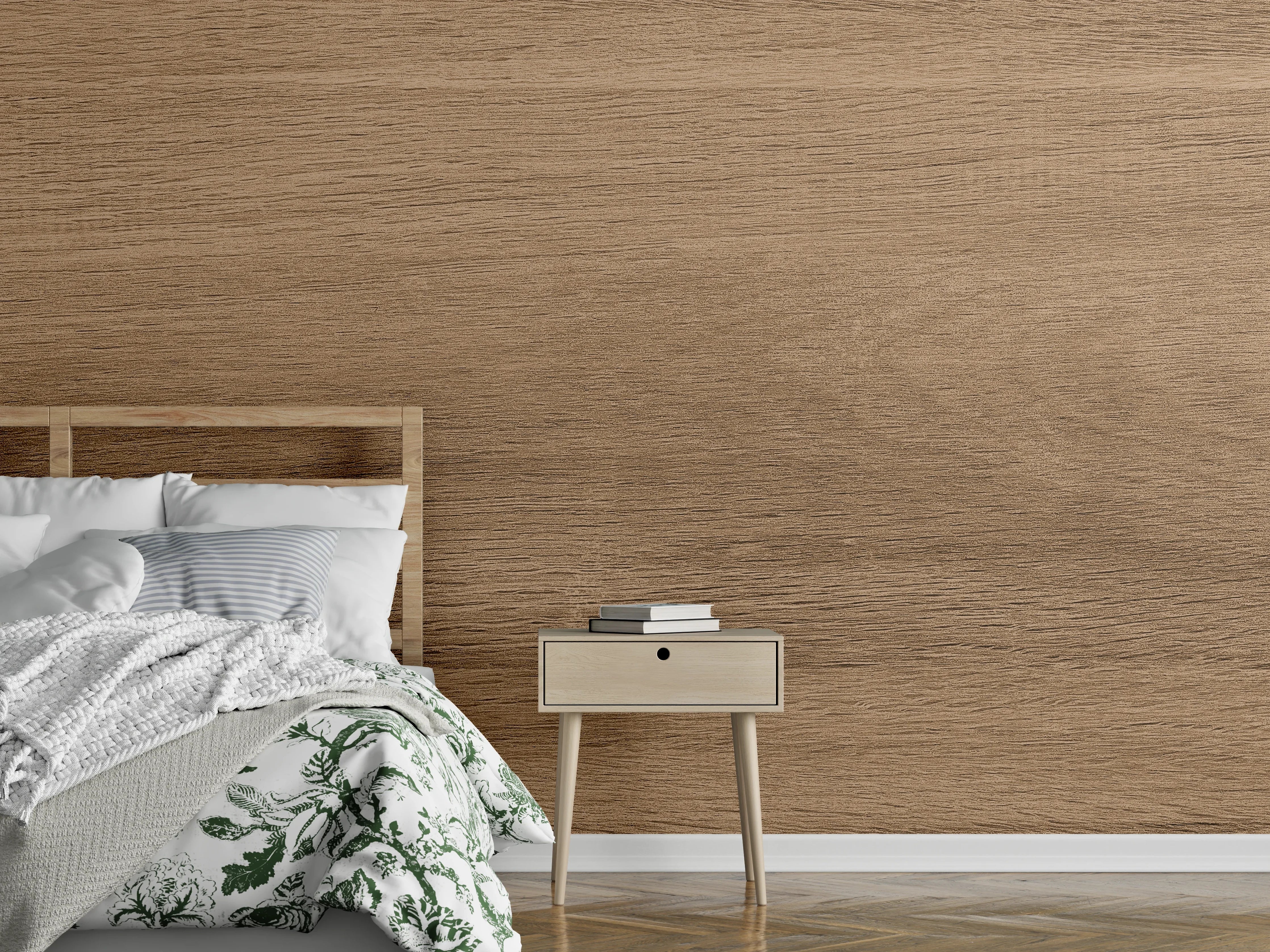 Wandverkleidung Schlafzimmer - Holztextur und hölzerner Hintergrund 1