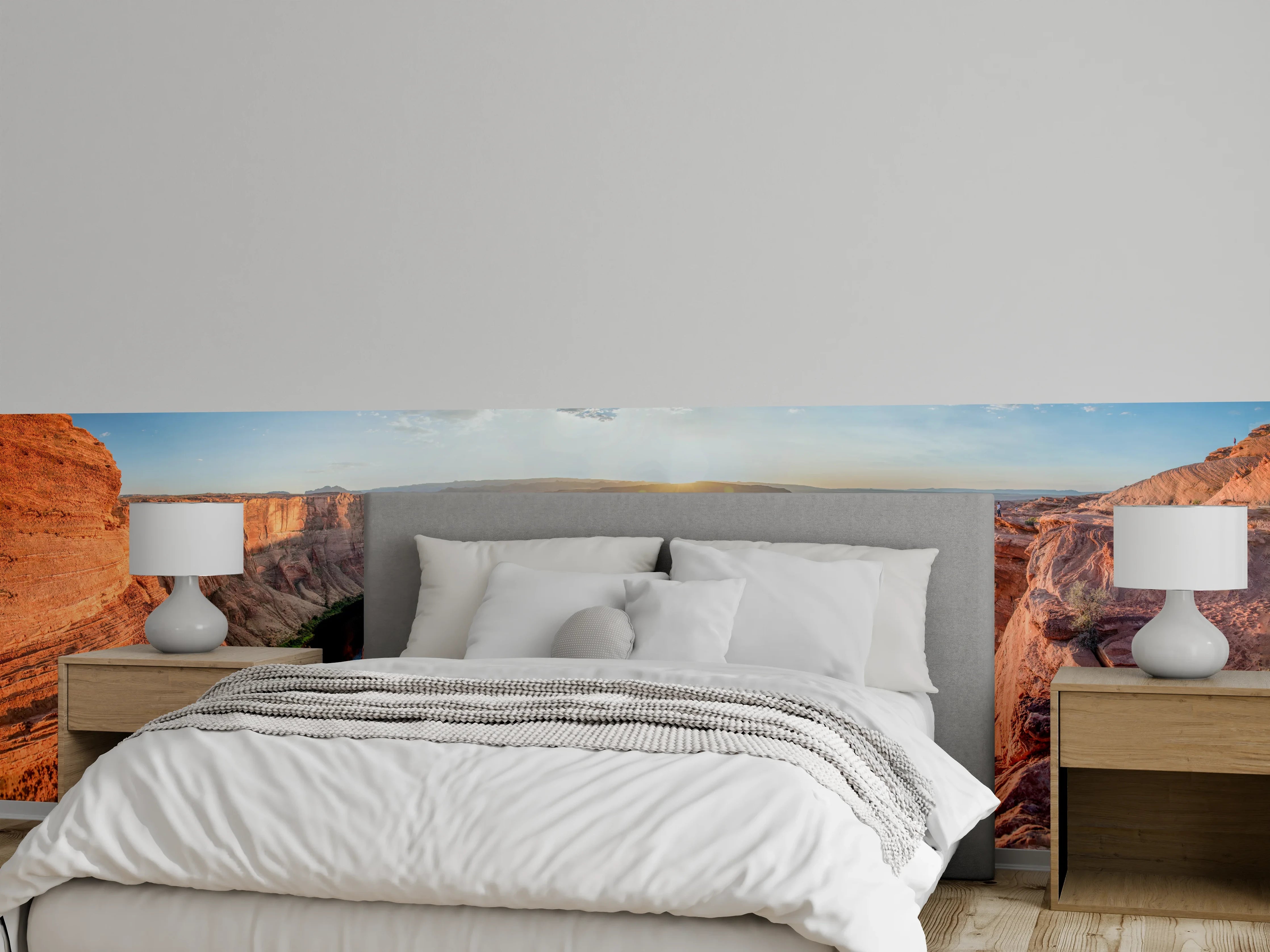 Wandverkleidung Schlafzimmer - Horseshoe Bend Sonnenuntergang