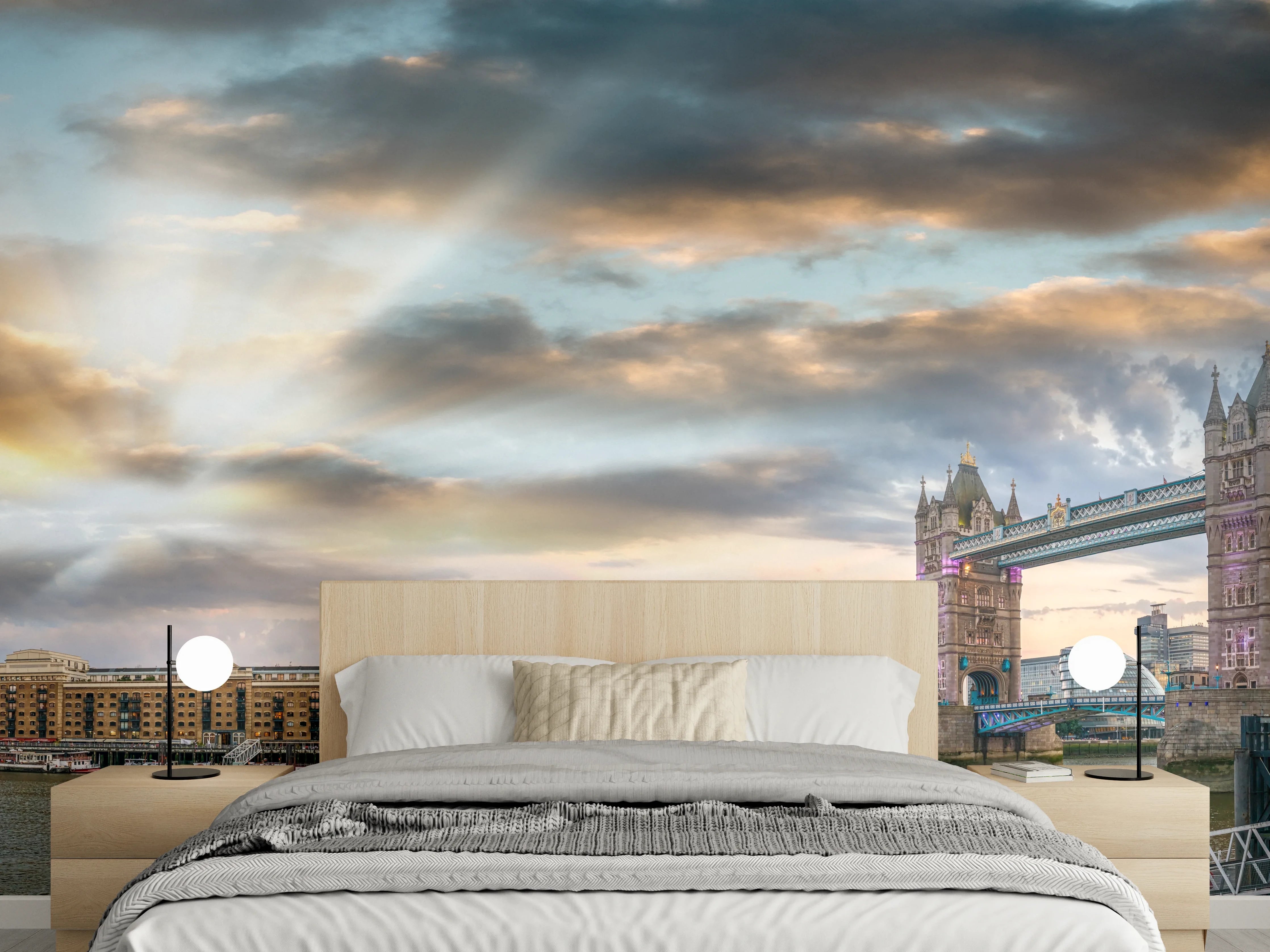 Wandverkleidung Schlafzimmer - Ikonische Tower Bridge in London