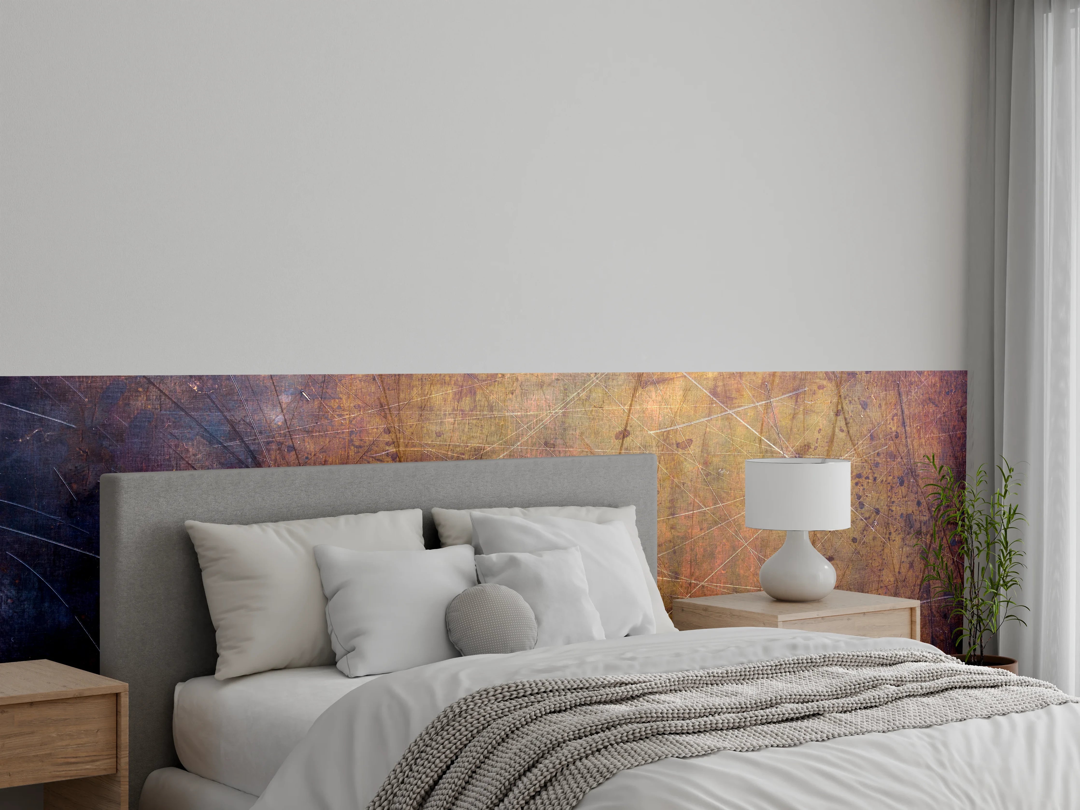 Wandverkleidung Schlafzimmer - Industrial Style Rostoptik Wandpaneel