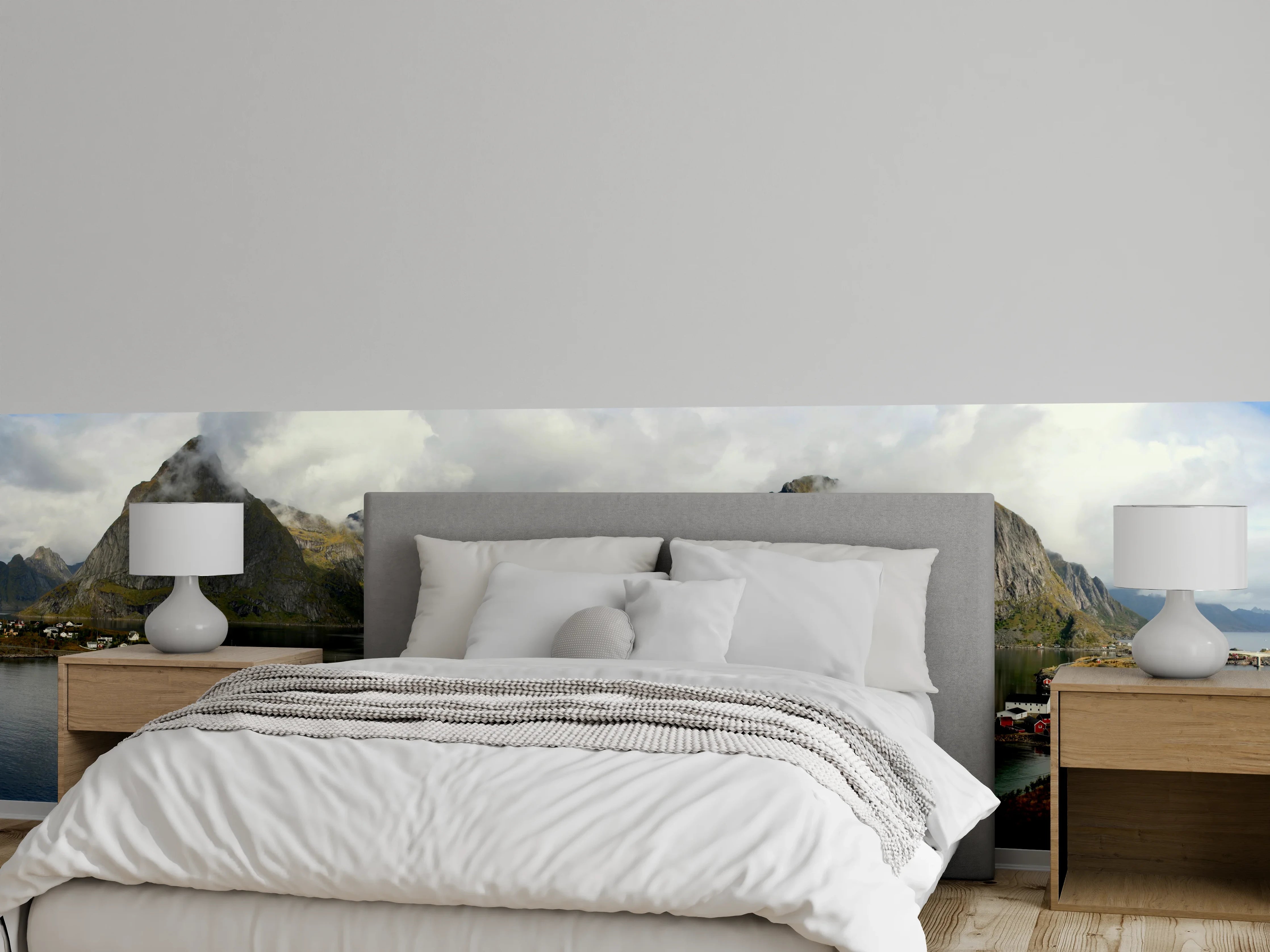 Wandverkleidung Schlafzimmer - Inselwelt Lofoten 2007