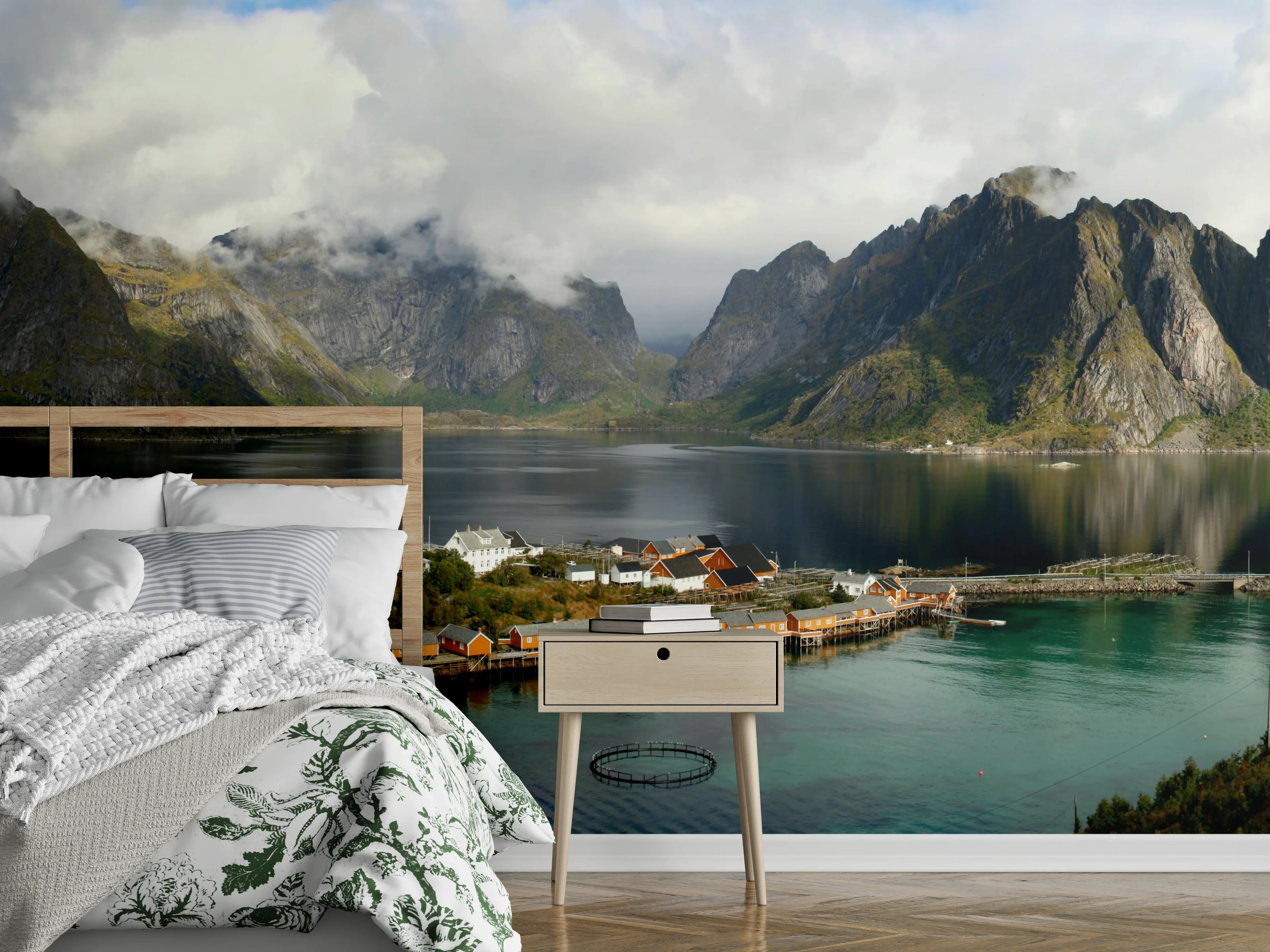 Wandverkleidung Schlafzimmer - Inselwelt Lofoten 2007