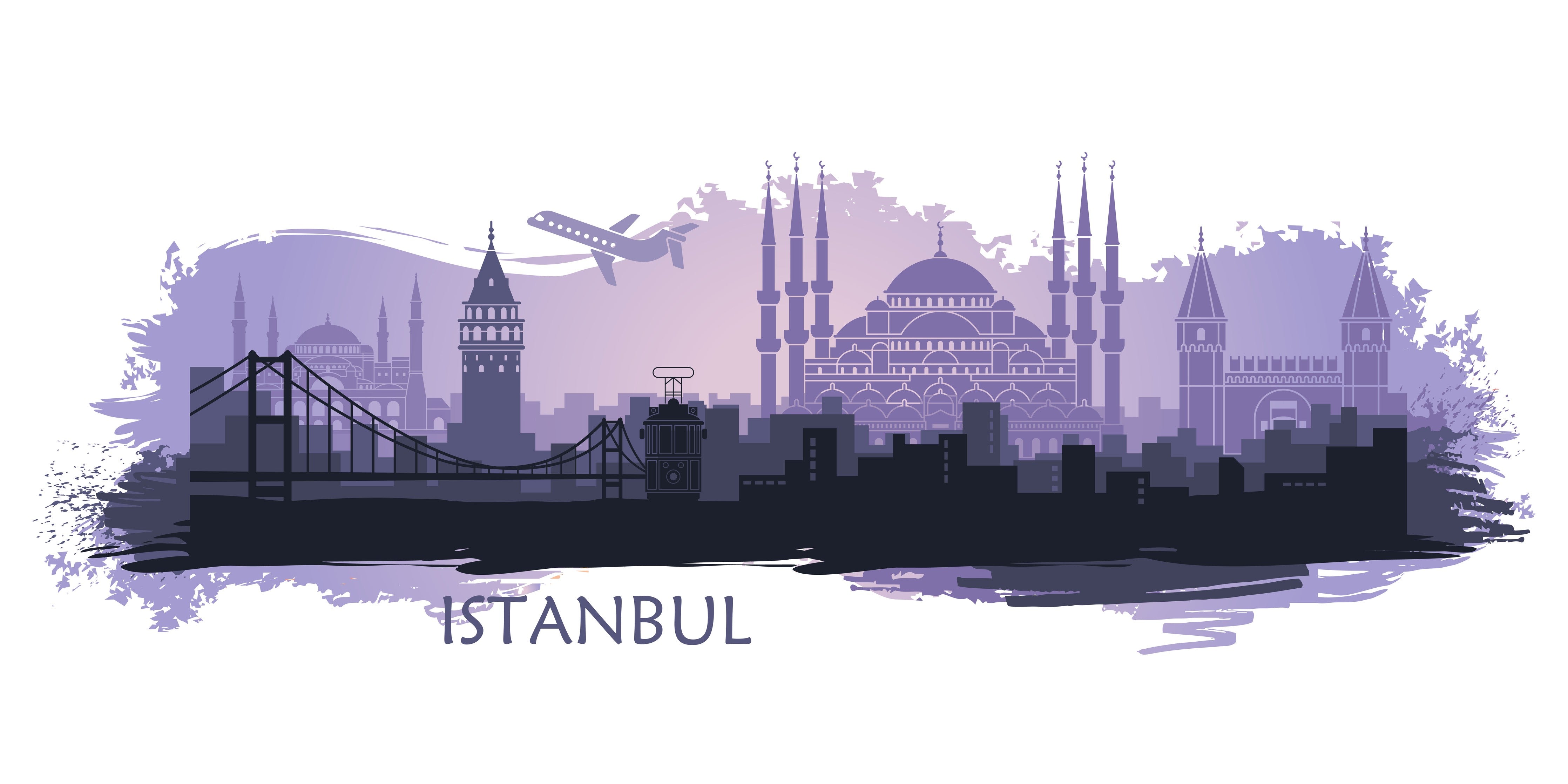 Wandverkleidung Schlafzimmer-Istanbul Painting