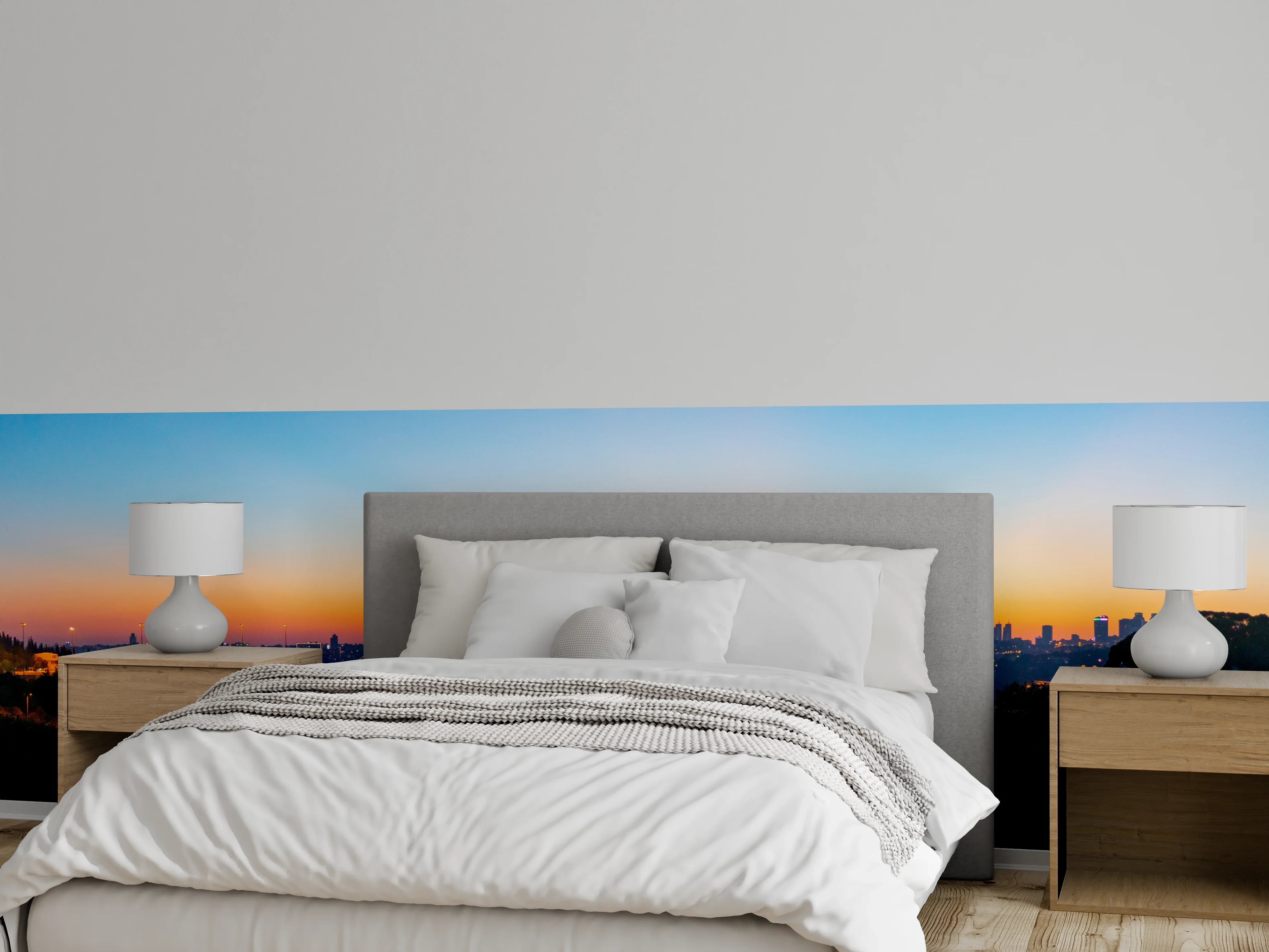 Wandverkleidung Schlafzimmer - Istanbul Skyline Sonnenuntergang